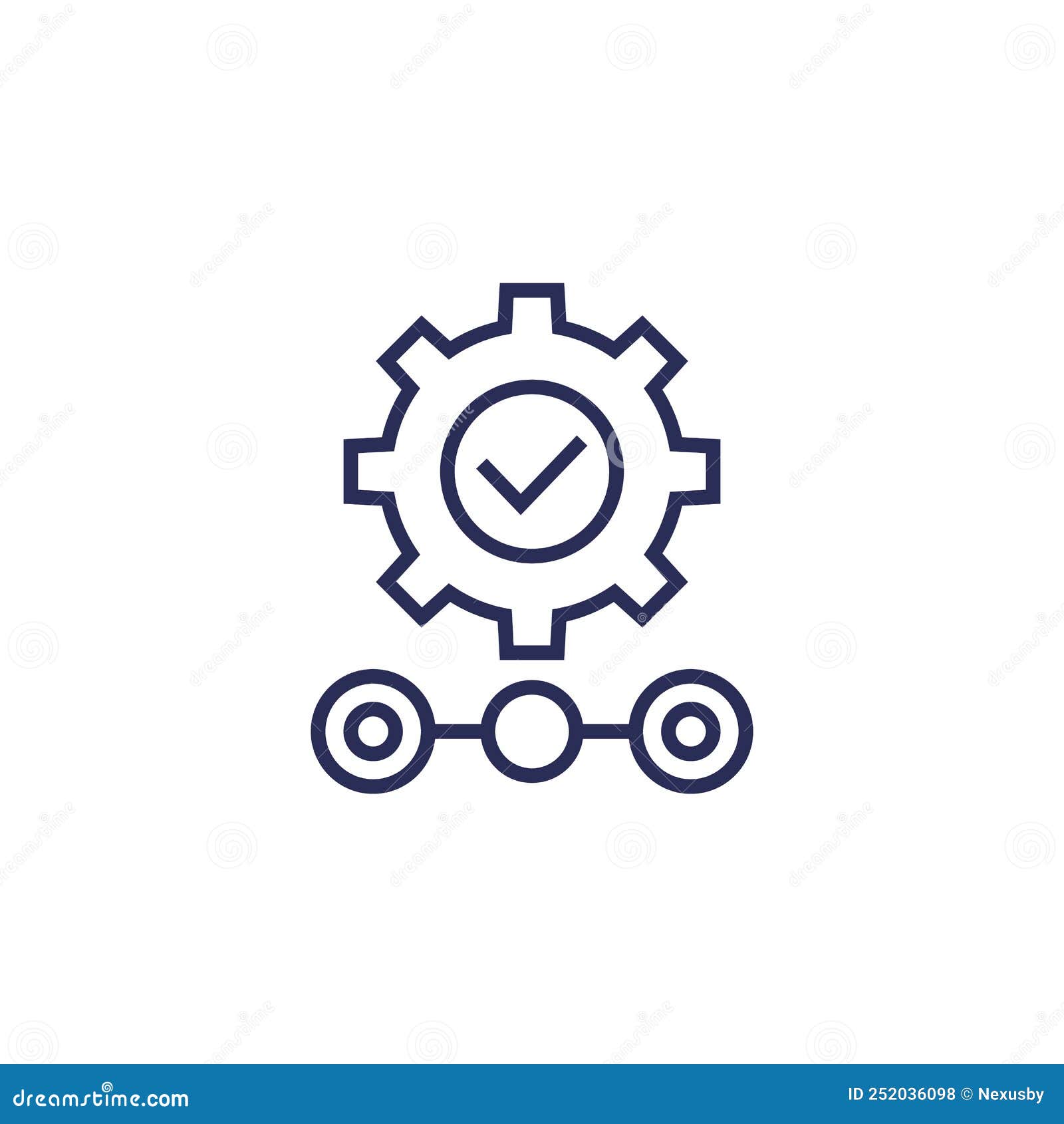 Quality Control of Production Line Icon, Vector Stock Vector Illustration of efficacious