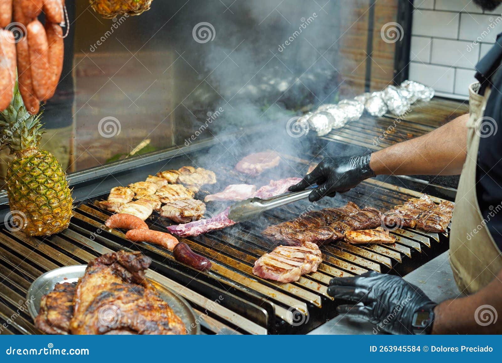 Exquisite Cuts of Beef in an Argentine Steakhouse Stock Photo Image