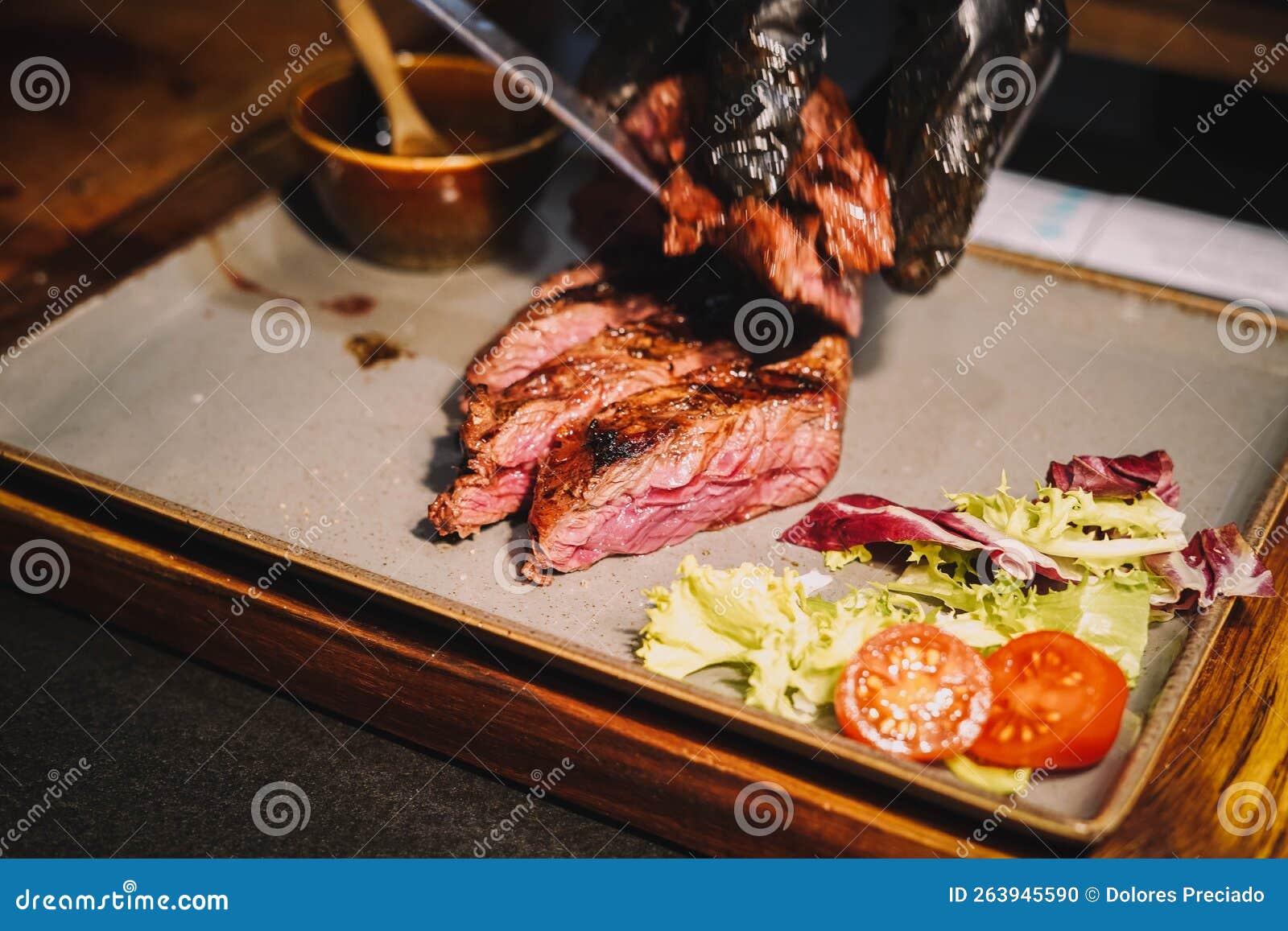 Exquisite Cuts of Beef in an Argentine Steakhouse Stock Photo Image