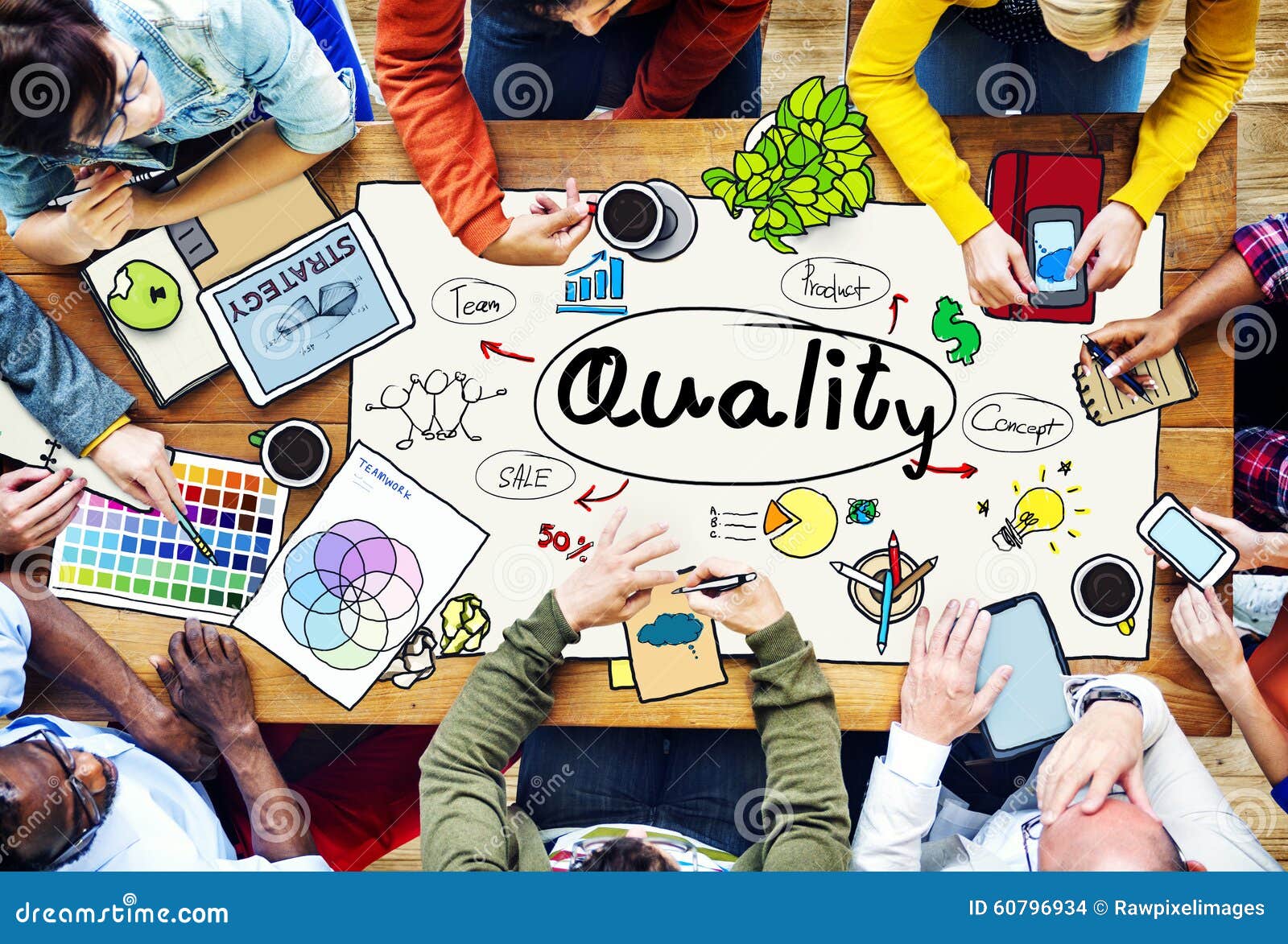 Quality Grade Level Guarantee Value Status Concept Stock Photo Image