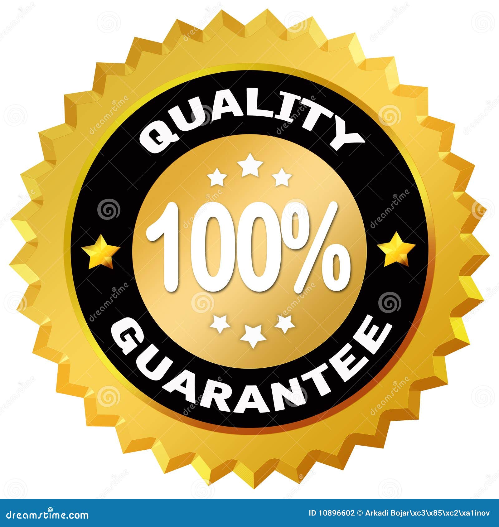 Quality guarantee stock illustration. Illustration of sell 10896602