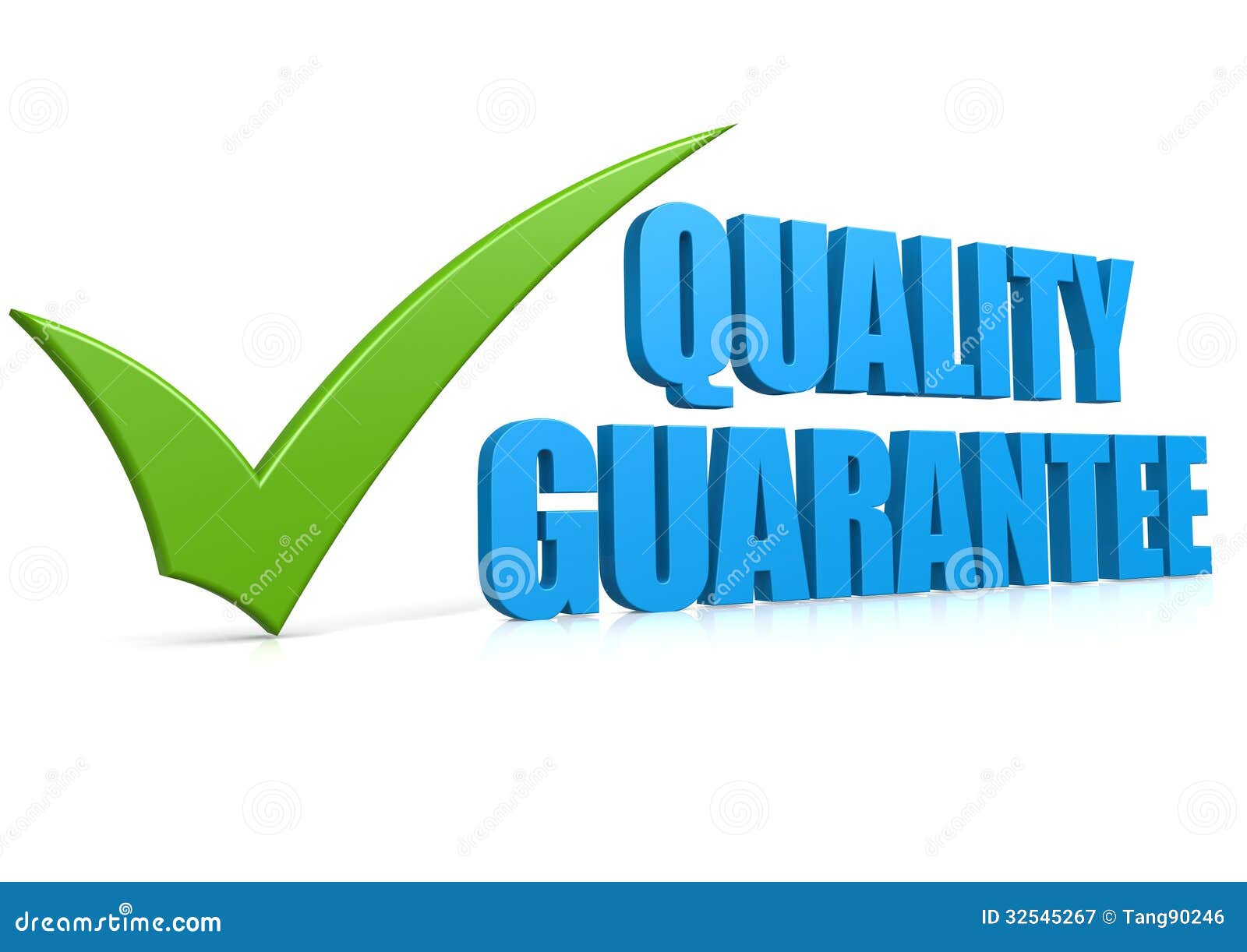 Quality guarantee stock illustration. Illustration of correct 32545267