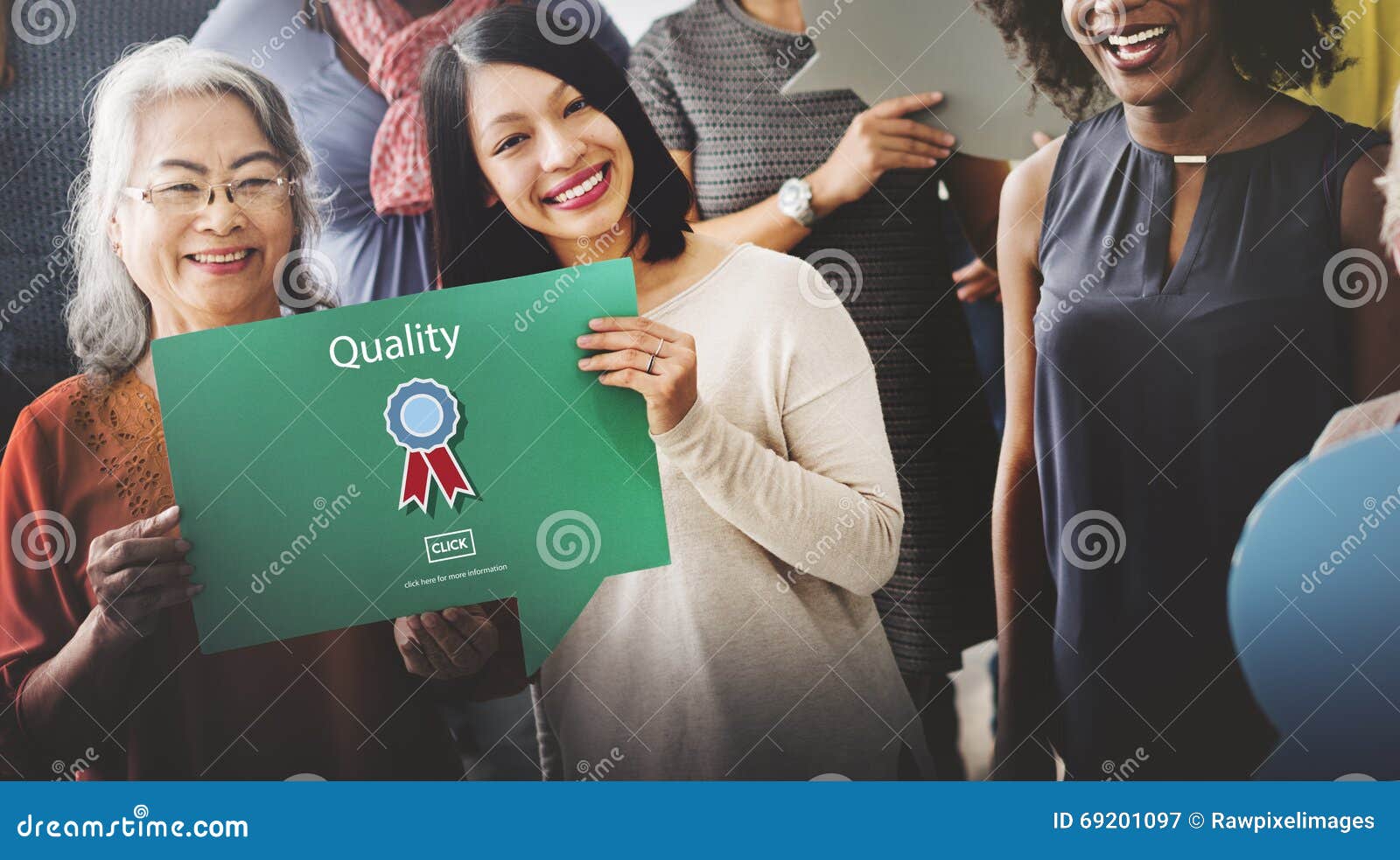 Quality Guarantee Level Service Best Class Value Concept Stock Image