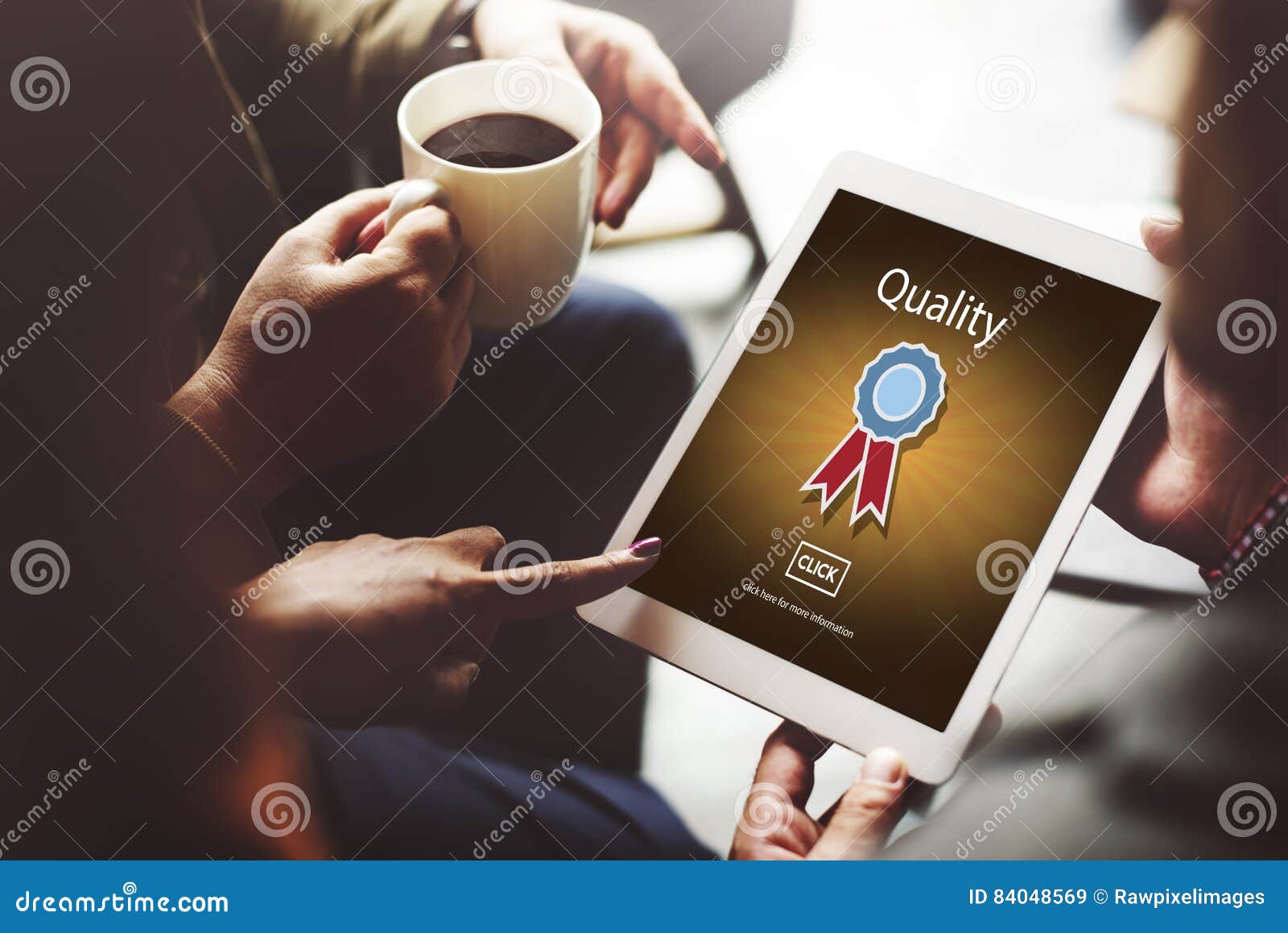 Quality Guarantee Level Service Best Class Value Concept Stock Image