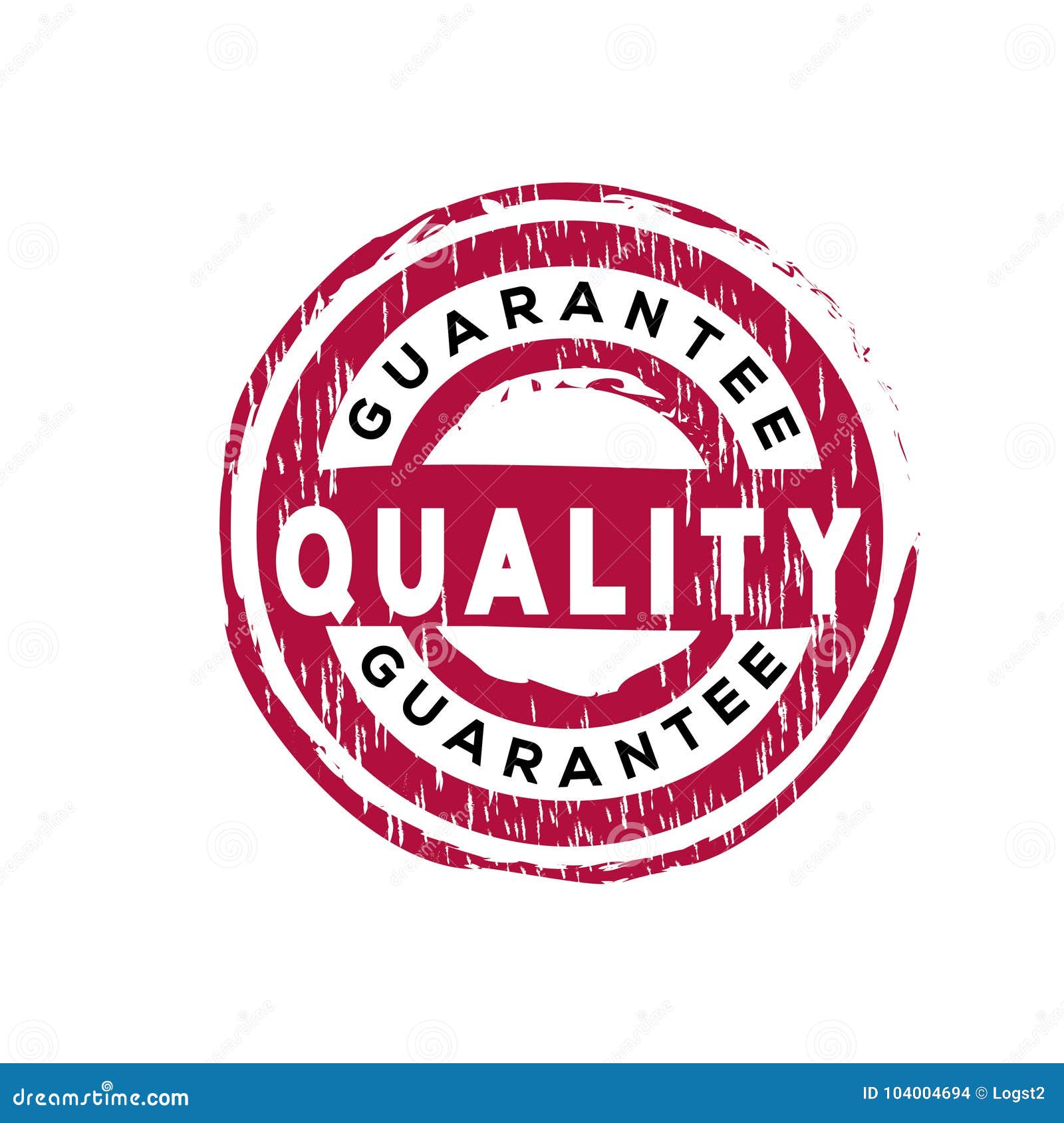 Quality Guarantee Vector Rubber Stamp Stock Vector Illustration of