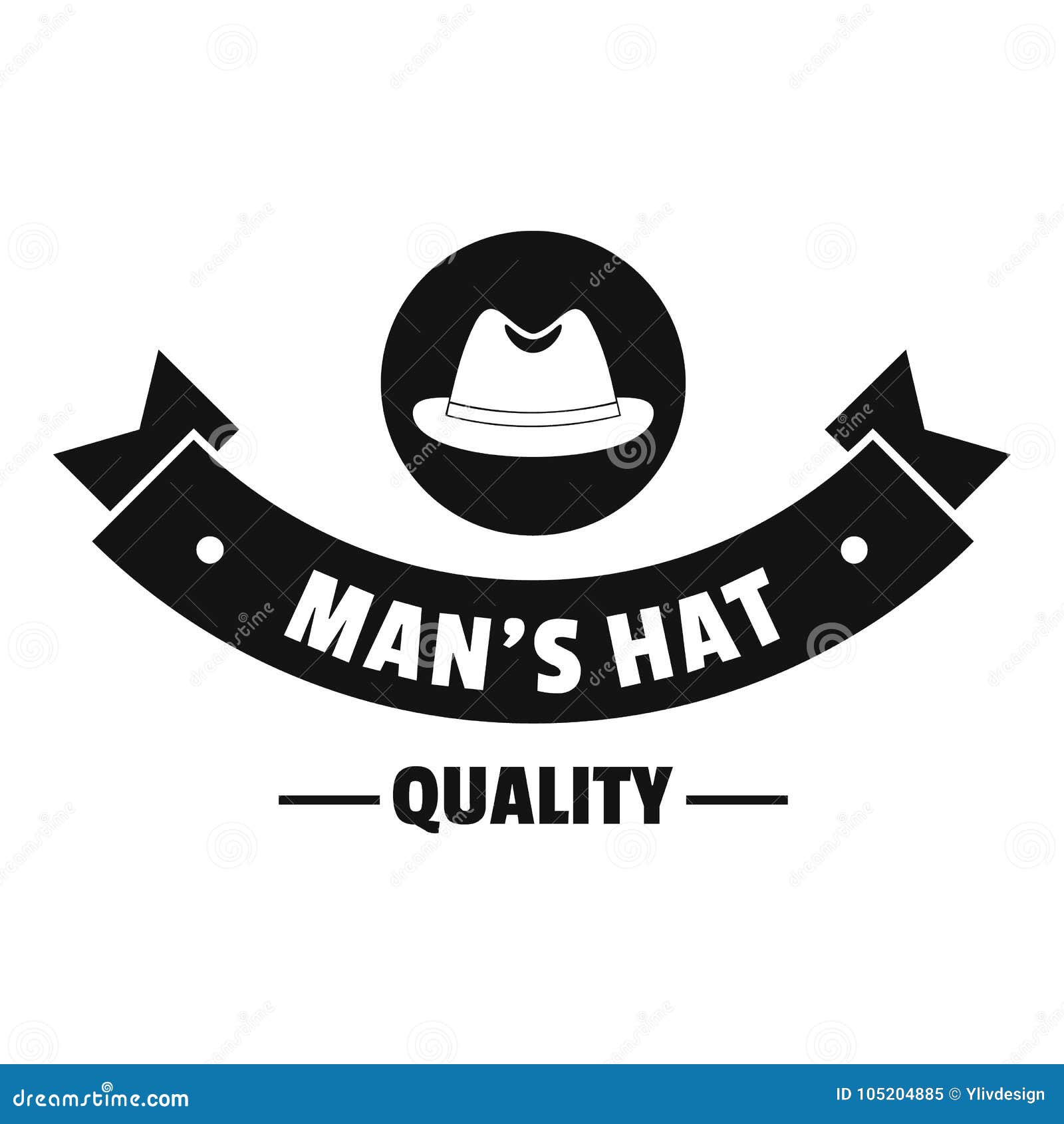 Quality Hat Logo, Simple Black Style Stock Vector - Illustration of ...