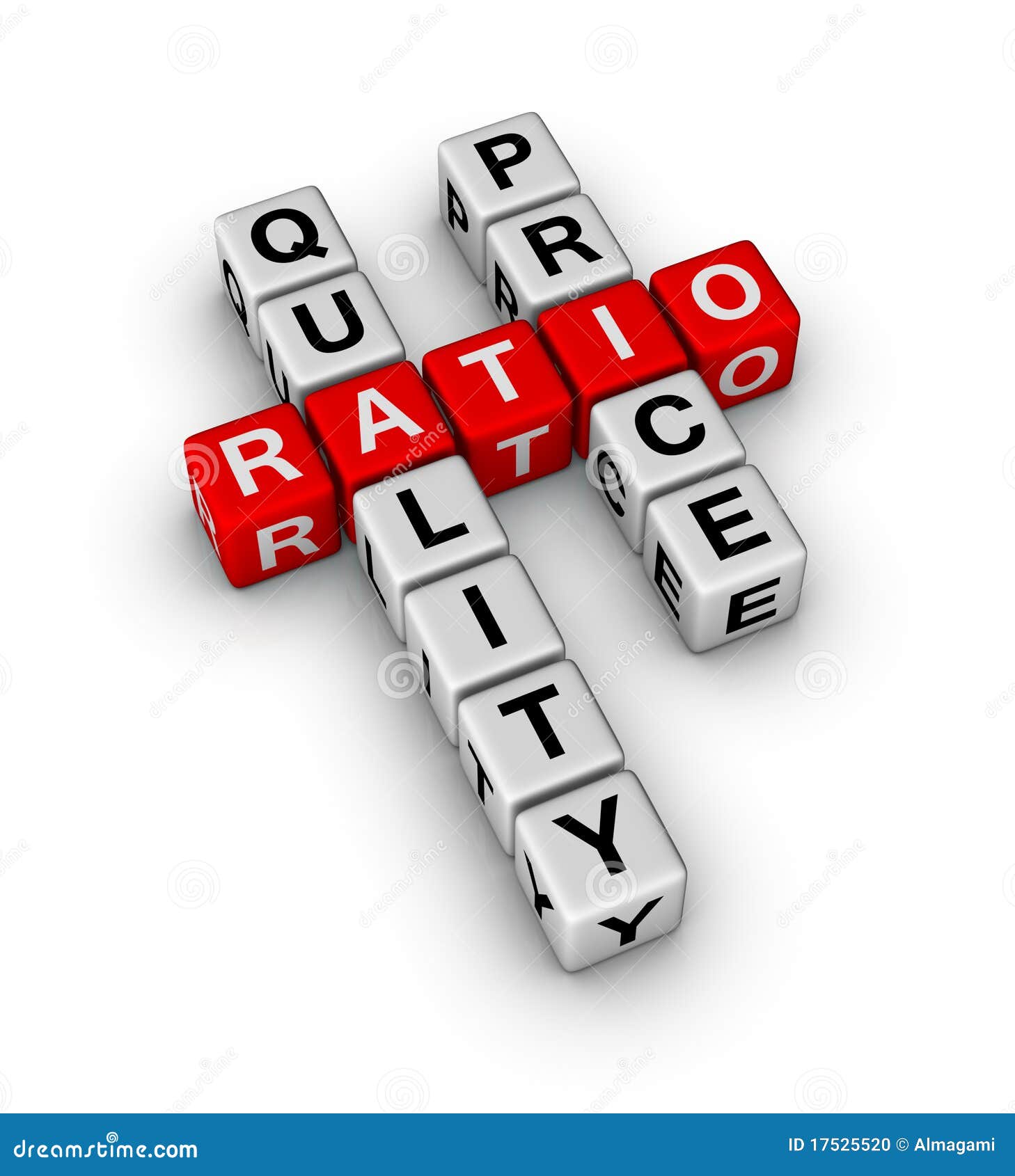 Quality and Price Ratio stock illustration. Illustration of marketing