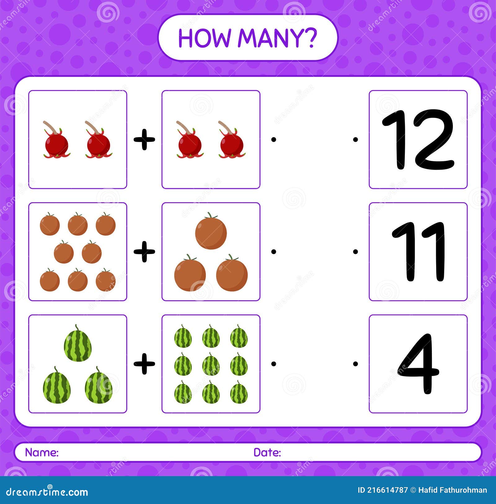 planilha para crianças da escola. jogo de matemática com frutas para  crianças, nível fácil, jogo de