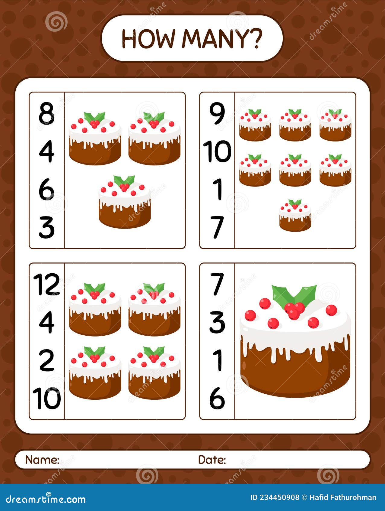 Quantos Jogos Contando Com Bolo De Natal. Folha De Cálculo Para a Folha De Atividades Crianças Da Pré-escola Ilustração do Vetor - Ilustração de livro, natal: 234450908 Quantos Jogos Contando Com Bolo De Natal. Folha De Cálculo Para a Folha De Atividades Crianças Da Pré-escola Ilustração do Vetor - Ilustração de livro, natal: 234450908