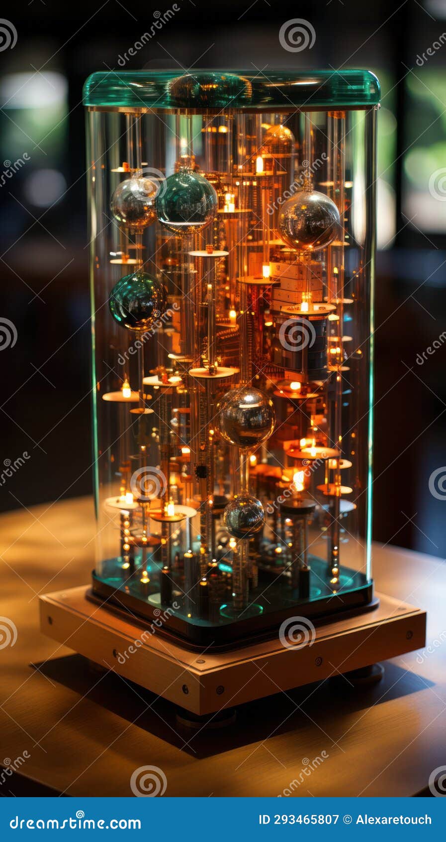 Quantum Computer Abstract Quantum Computing Circuit with Futuristic Circuit Diagram