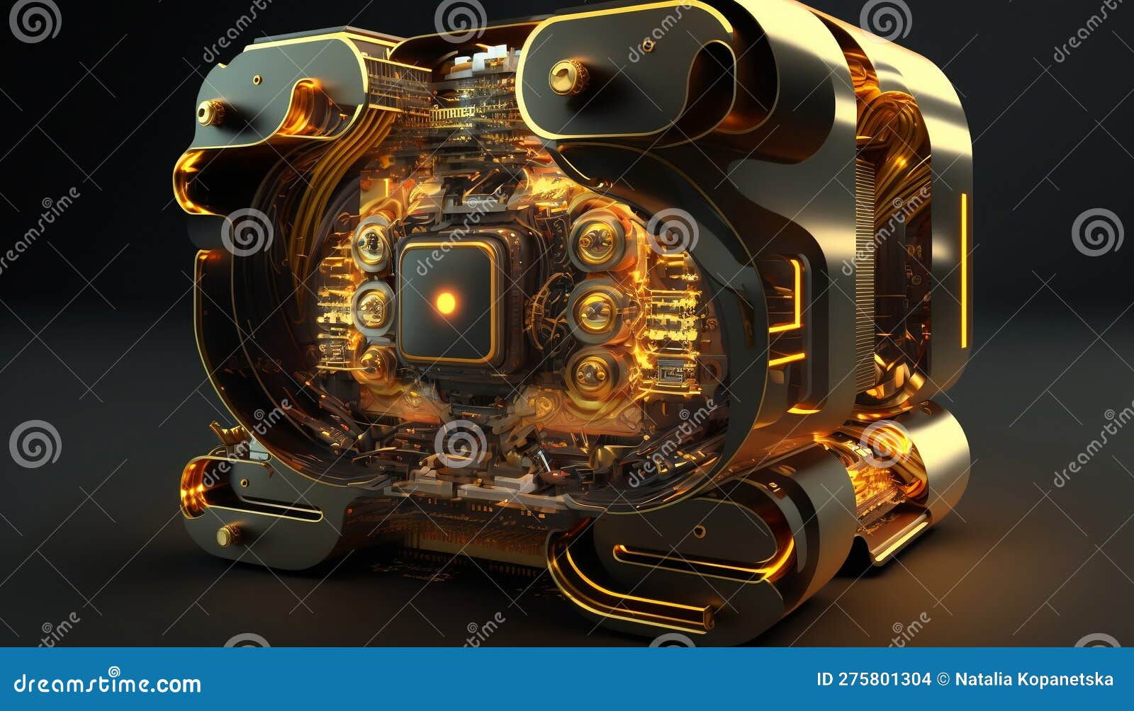 Quantum Computing Circuit with Abstract Futuristic Design. Stock ... Circuit Diagram