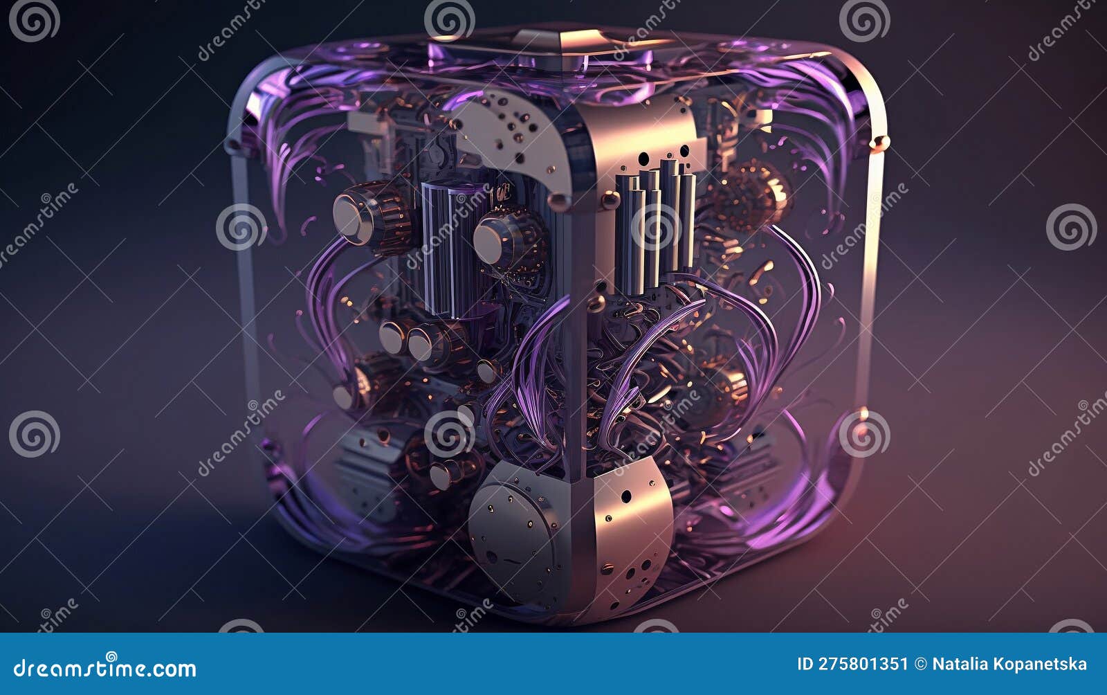 Quantum Computing Circuit with Abstract Futuristic Design. Stock ... Circuit Diagram