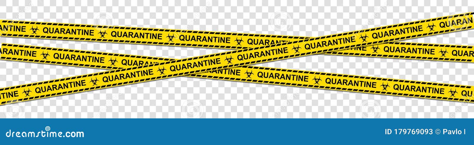 quarantine warning tape, precaution, attention, alert. protection against dangerous virus. healthcare medicine protected concept