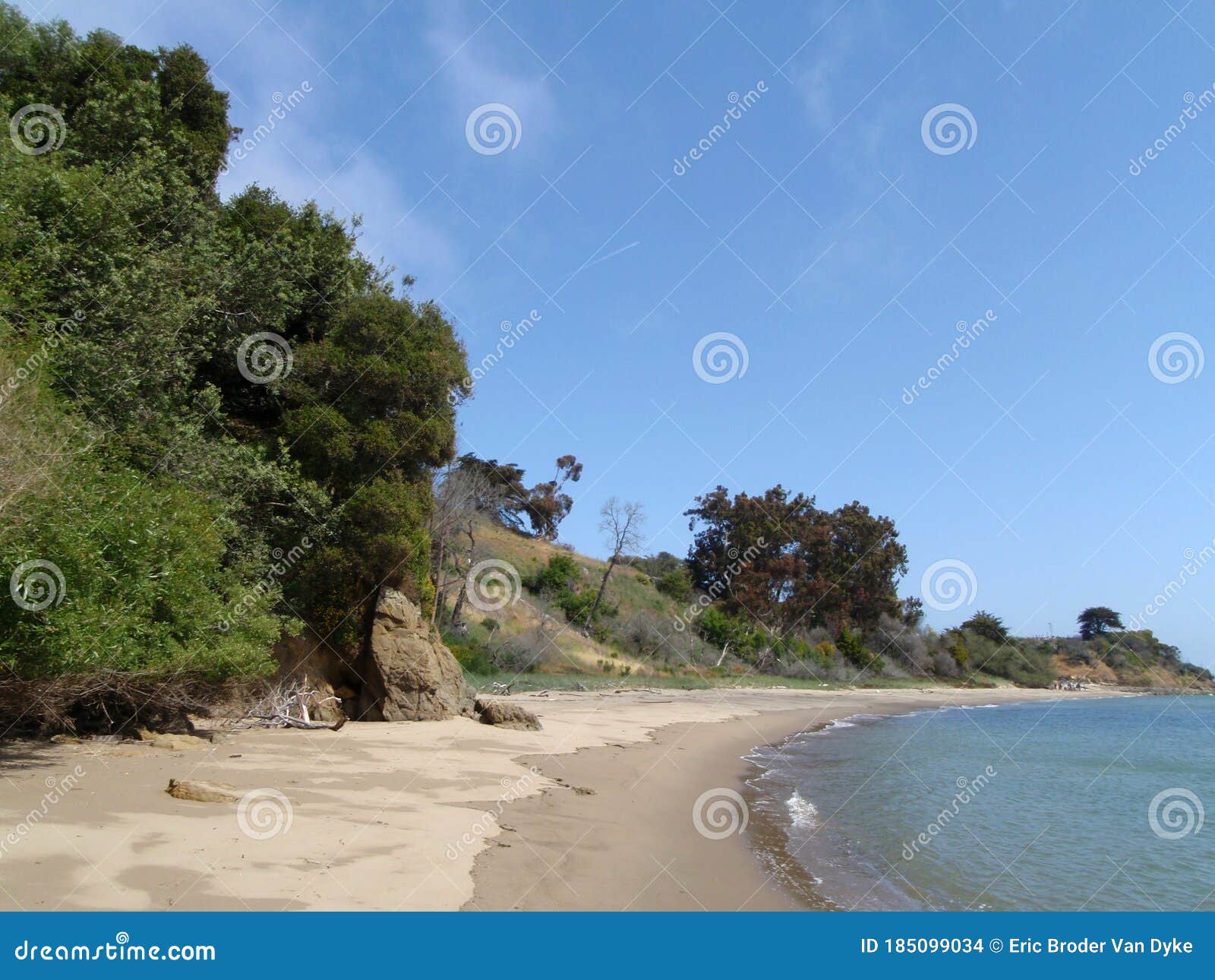 Quarry Beach on Angel Island Stock Photo Image of scenery, horizon
