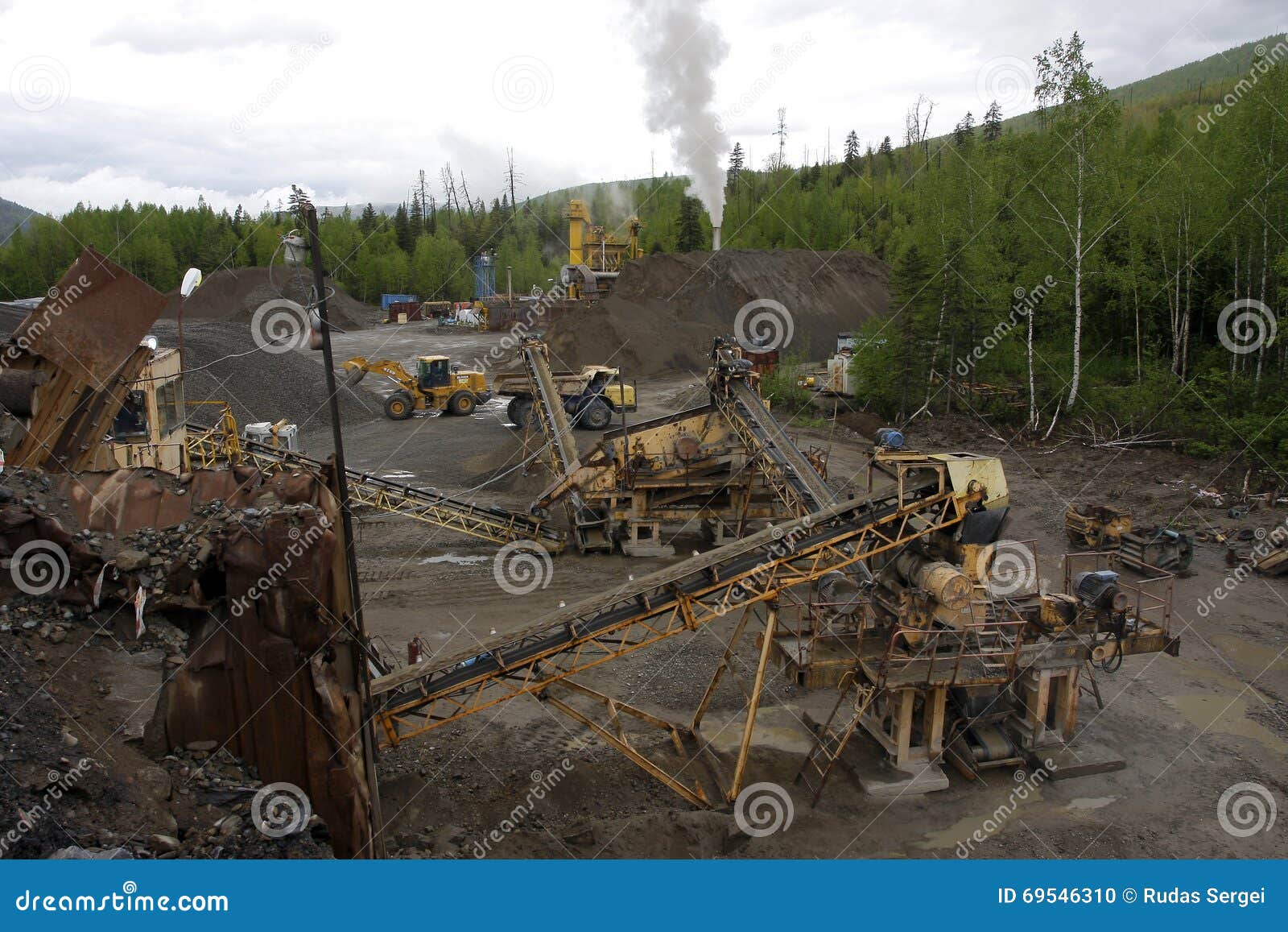 Quarry crushing complex editorial image. Image of complex 69546310