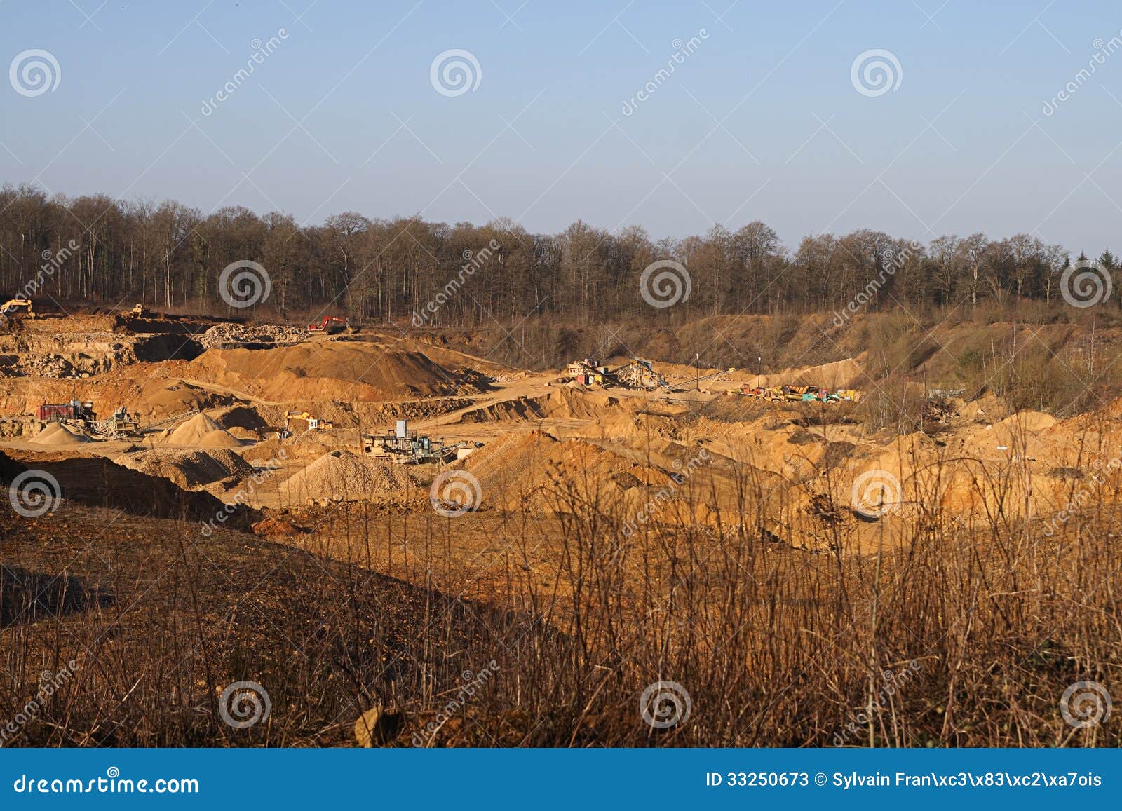 Quarry stock image. Image of hole, gravel, pebble, abandoned 33250673
