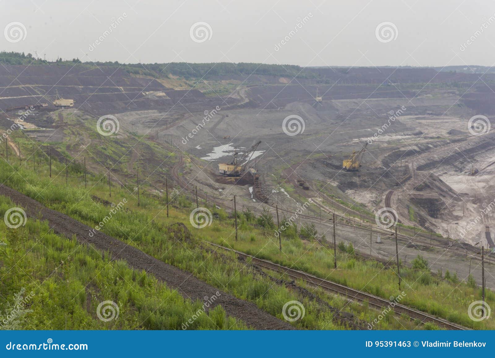 Quarry for the Extraction of Iron Ore 4 Stock Image Image of factory