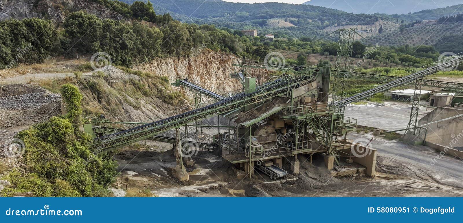 Quarry stock image. Image of rock, hills, aggregate, gravel 58080951