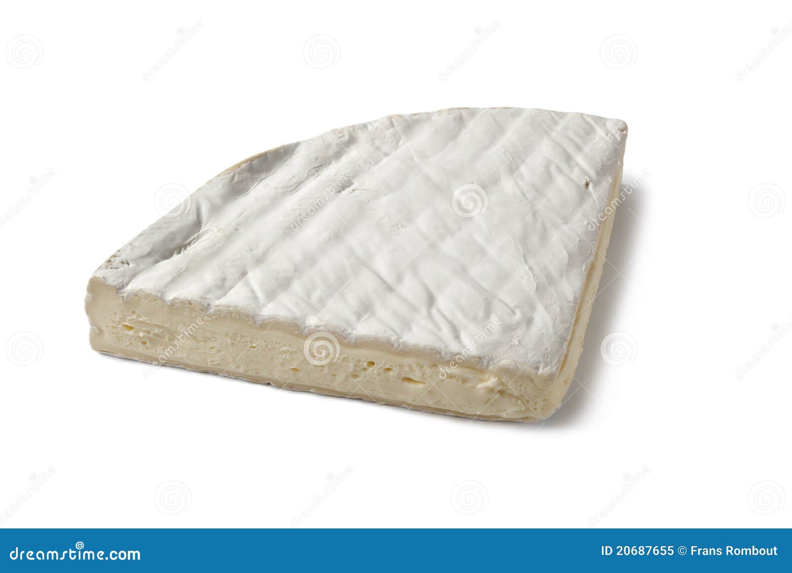 Quarter of of French Brie Cheese Stock Image Image of studio