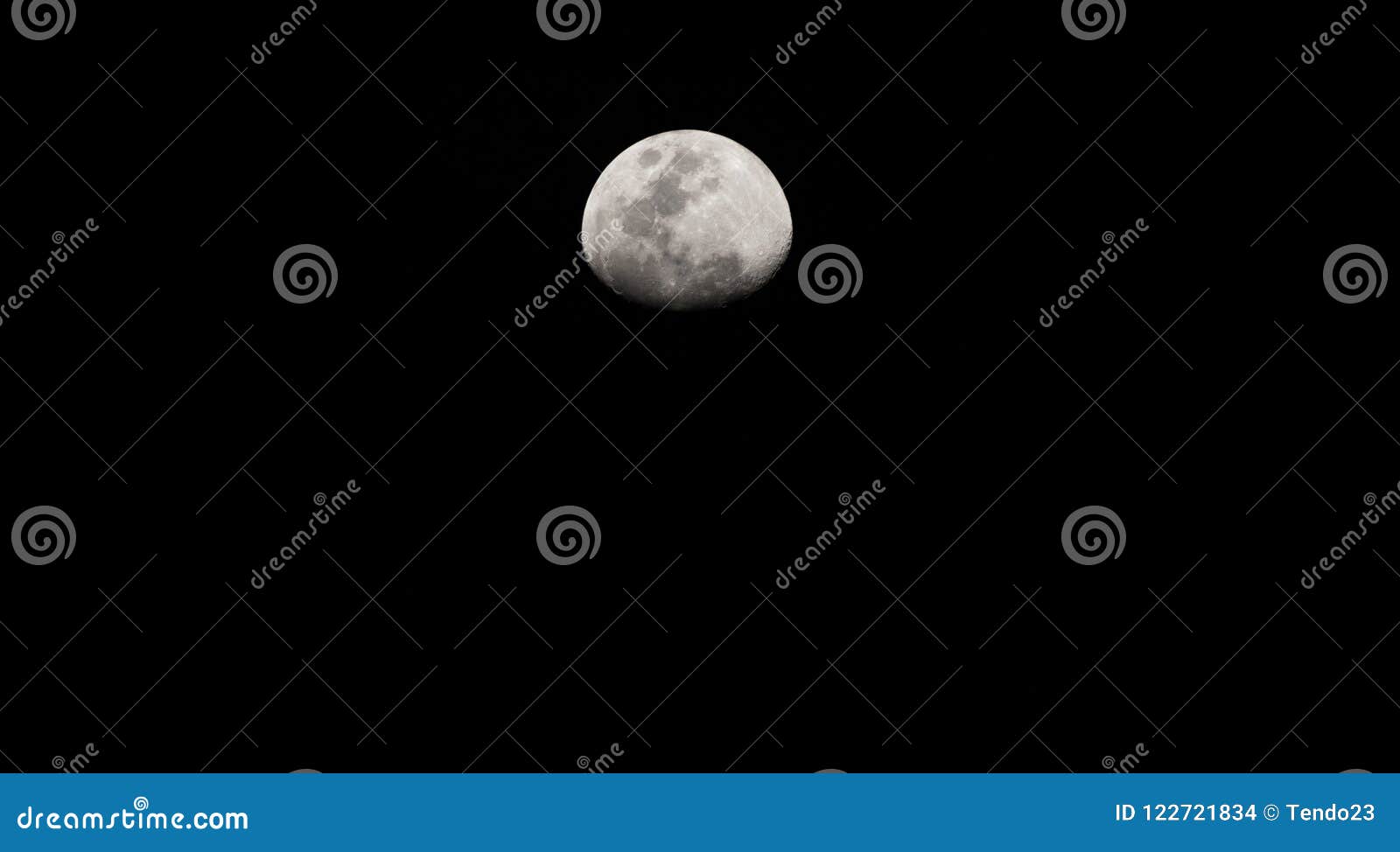 Quarter Moon In Black Background Stock Photo Image of luna