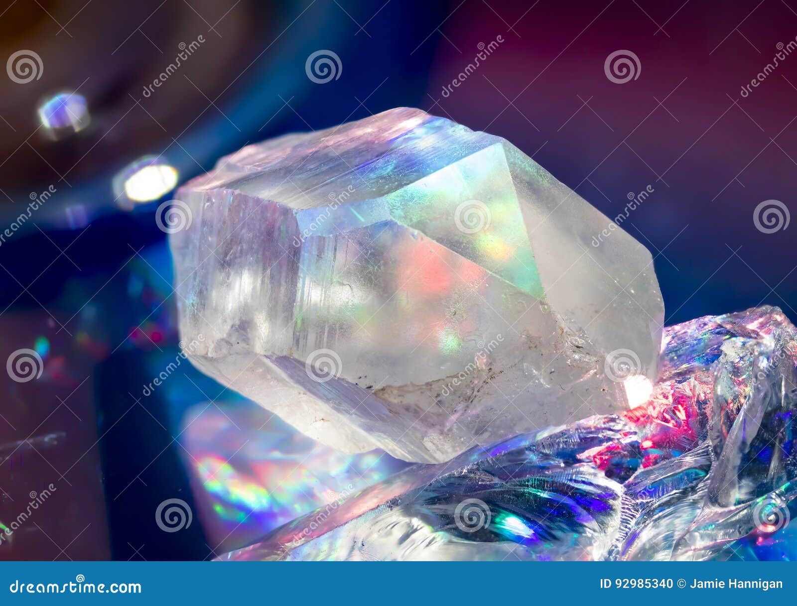 Quartz Crystal Rainbows stock photo. Image of geological 92985340