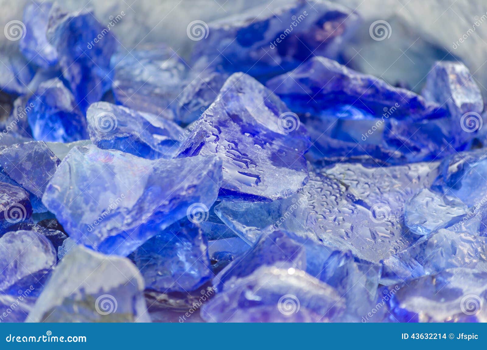 Quartz Stone, Glass Rocks in Blue Stock Photo Image of geology, space