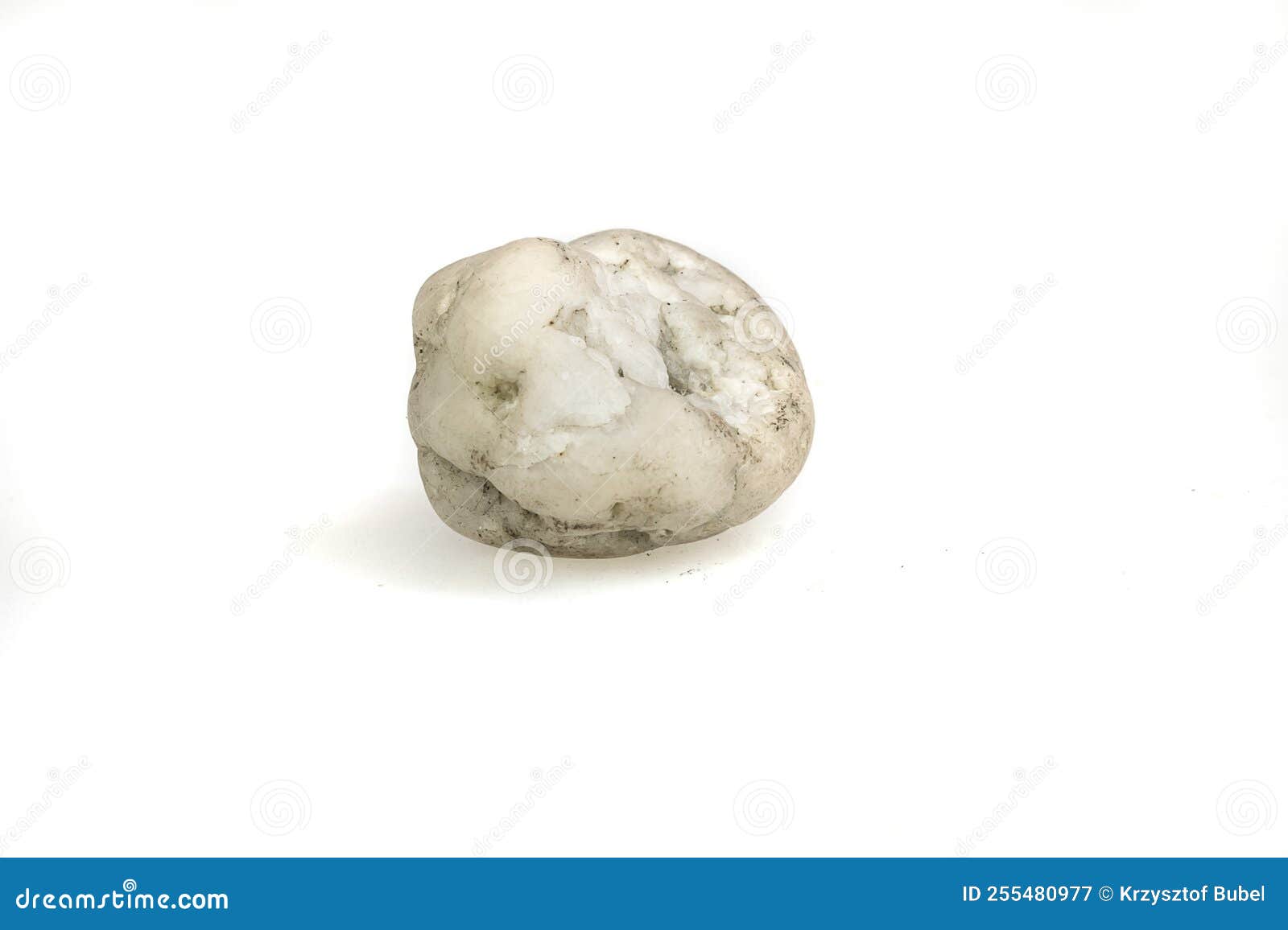Quartz Stone on a White Isolated Background Stock Image - Image of