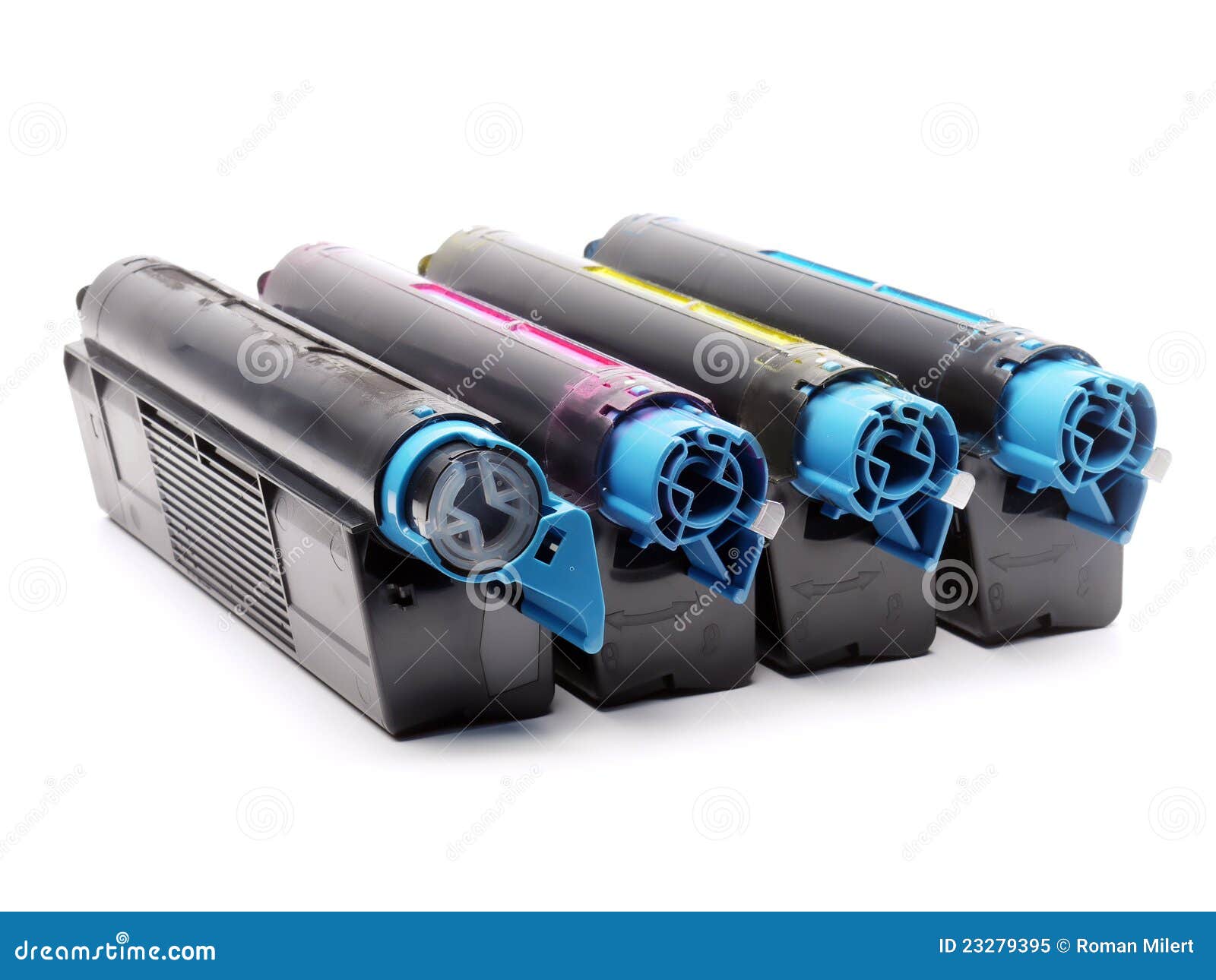 Quatre Cartouches De Toner D'imprimante Laser De Couleur Image stock -  Image du magenta, technologie: 23279395