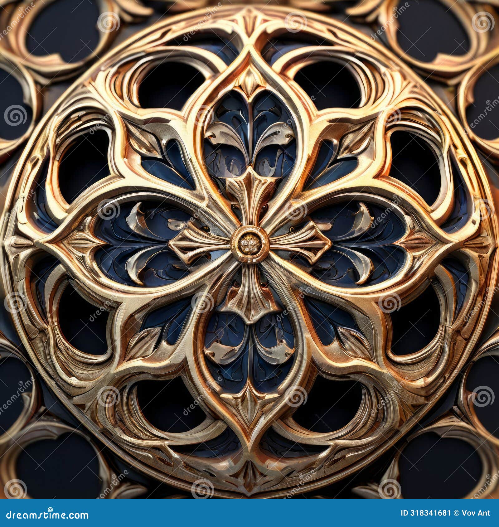 quatrefoil four lobed motif often found in gothic architecture