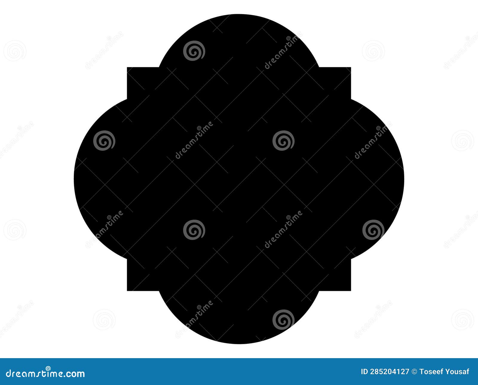 Quatrefoil Symbol Silhouette Vector Art Stock Vector Illustration of