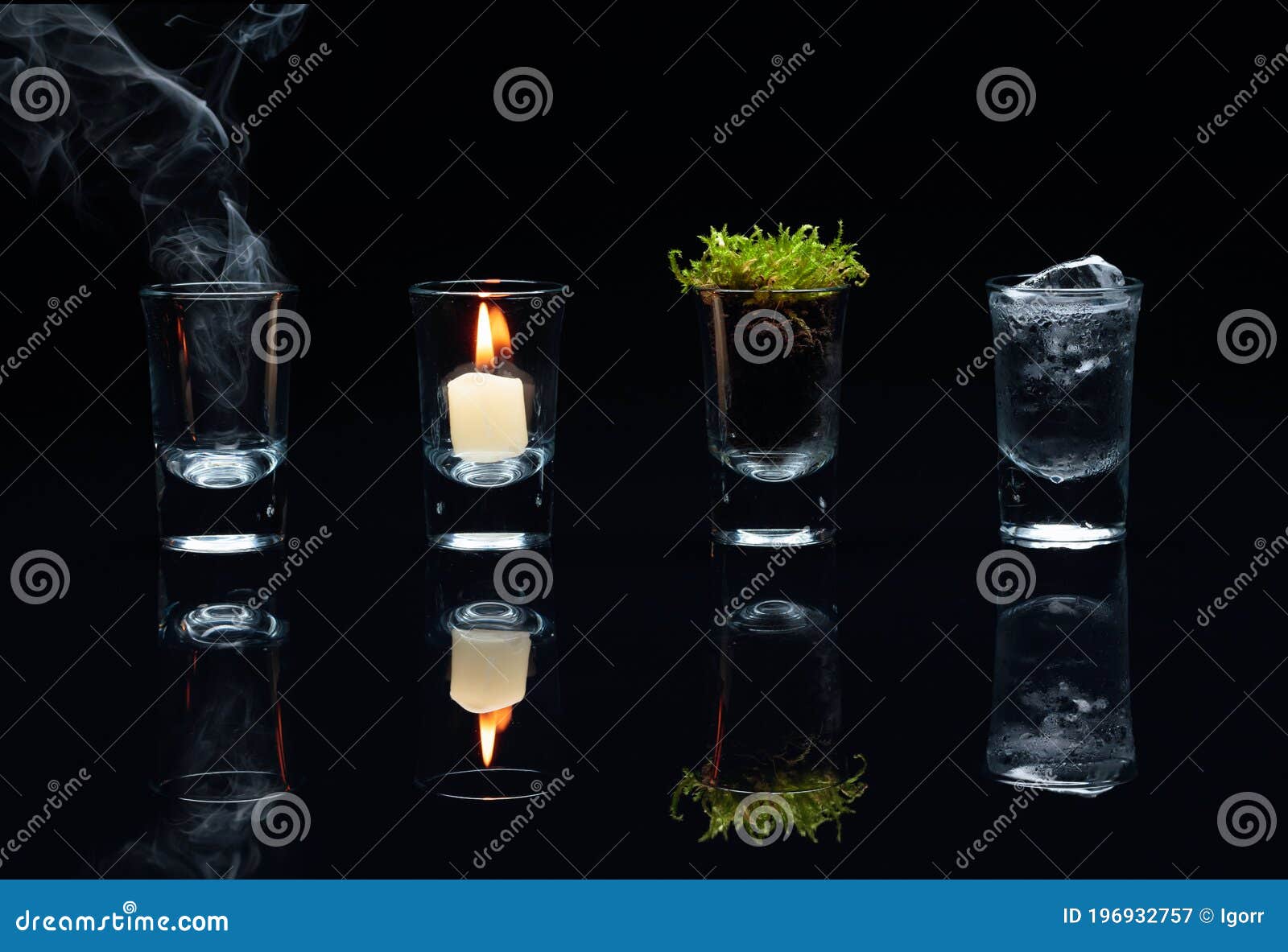 Fogo, Terra, água, Ar - 4 Elementos Da Filosofia Grega Imagem de Stock -  Imagem de seco, quatro: 75773675