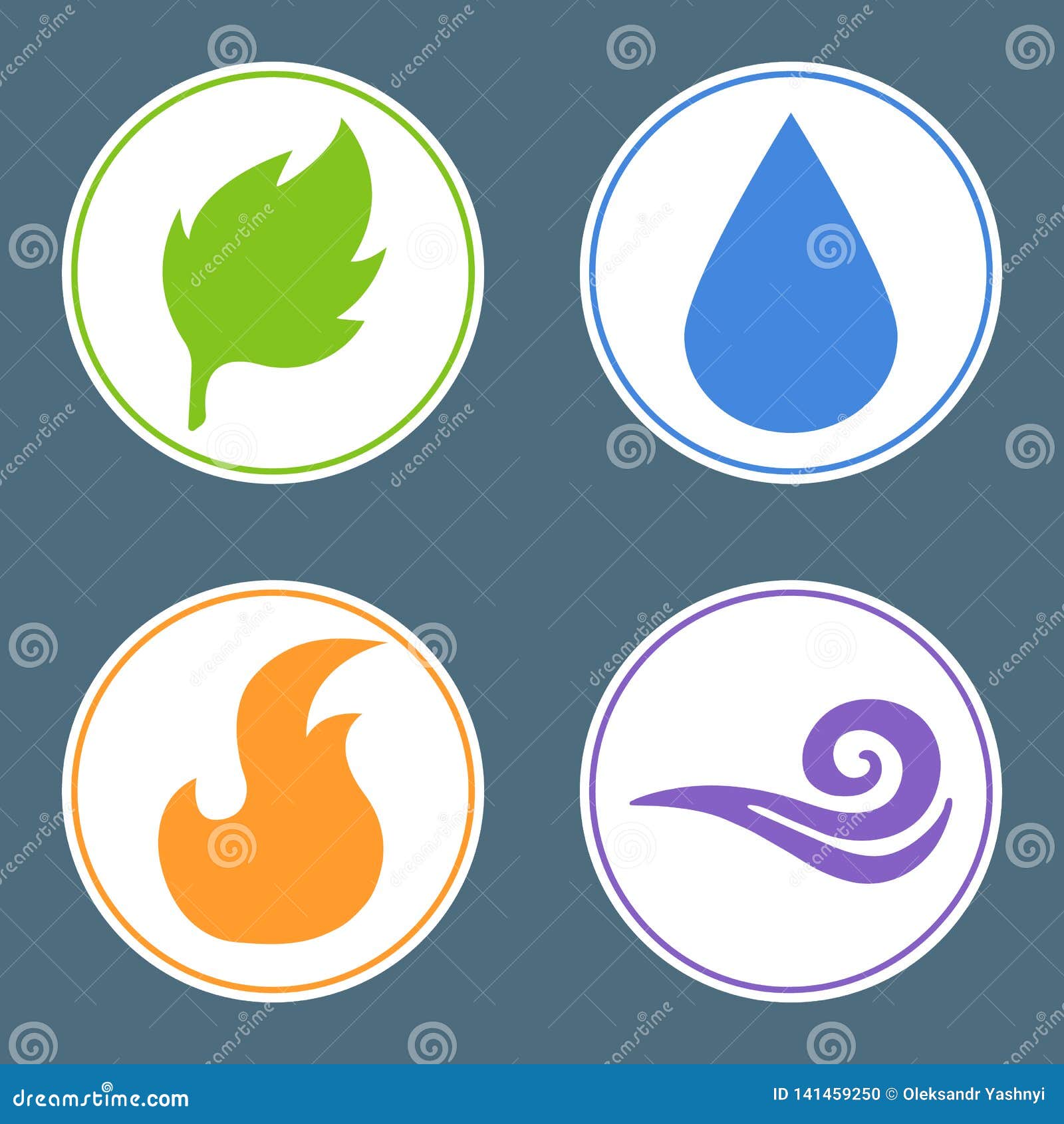 Quatro Elementos: Fogo, água, Terra, Ar Etiquetas Do Elemento Da Natureza  Ilustração Do Vetor Para Sua água Fresca De Design Ilustração do Vetor -  Ilustração de gota, ambiente: 141459250
