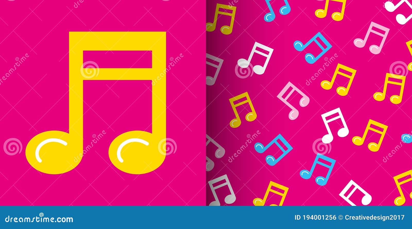 quaver musical note icon. 