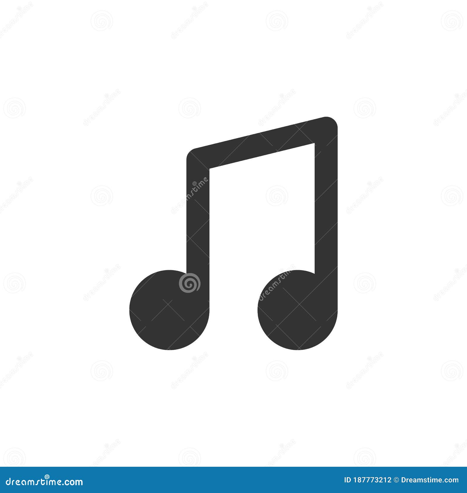 quaver note  simple icon