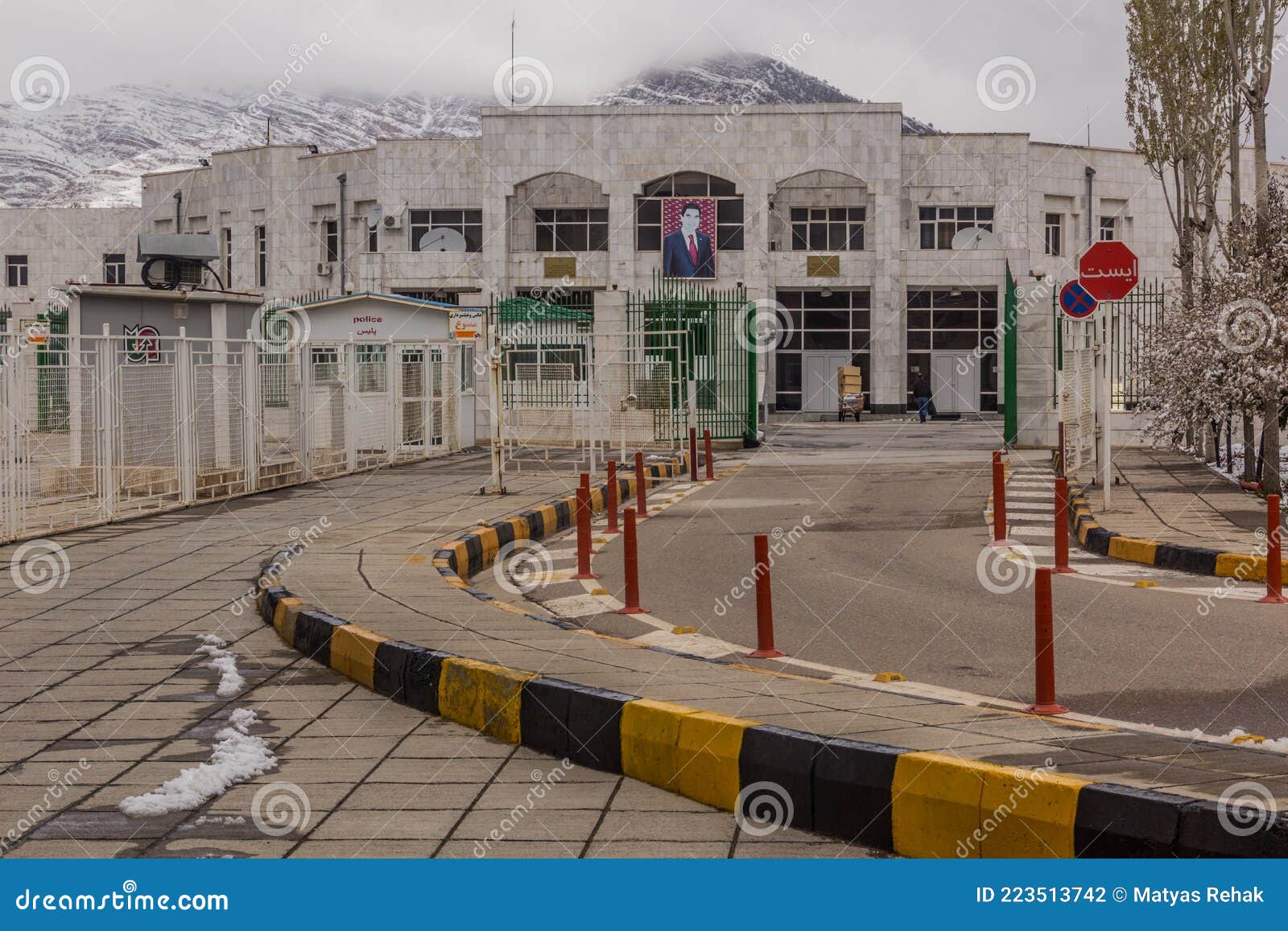 QUCHAN, IRAN - APRIL 17, 2018: Bajgiran Boder Post between Iran and