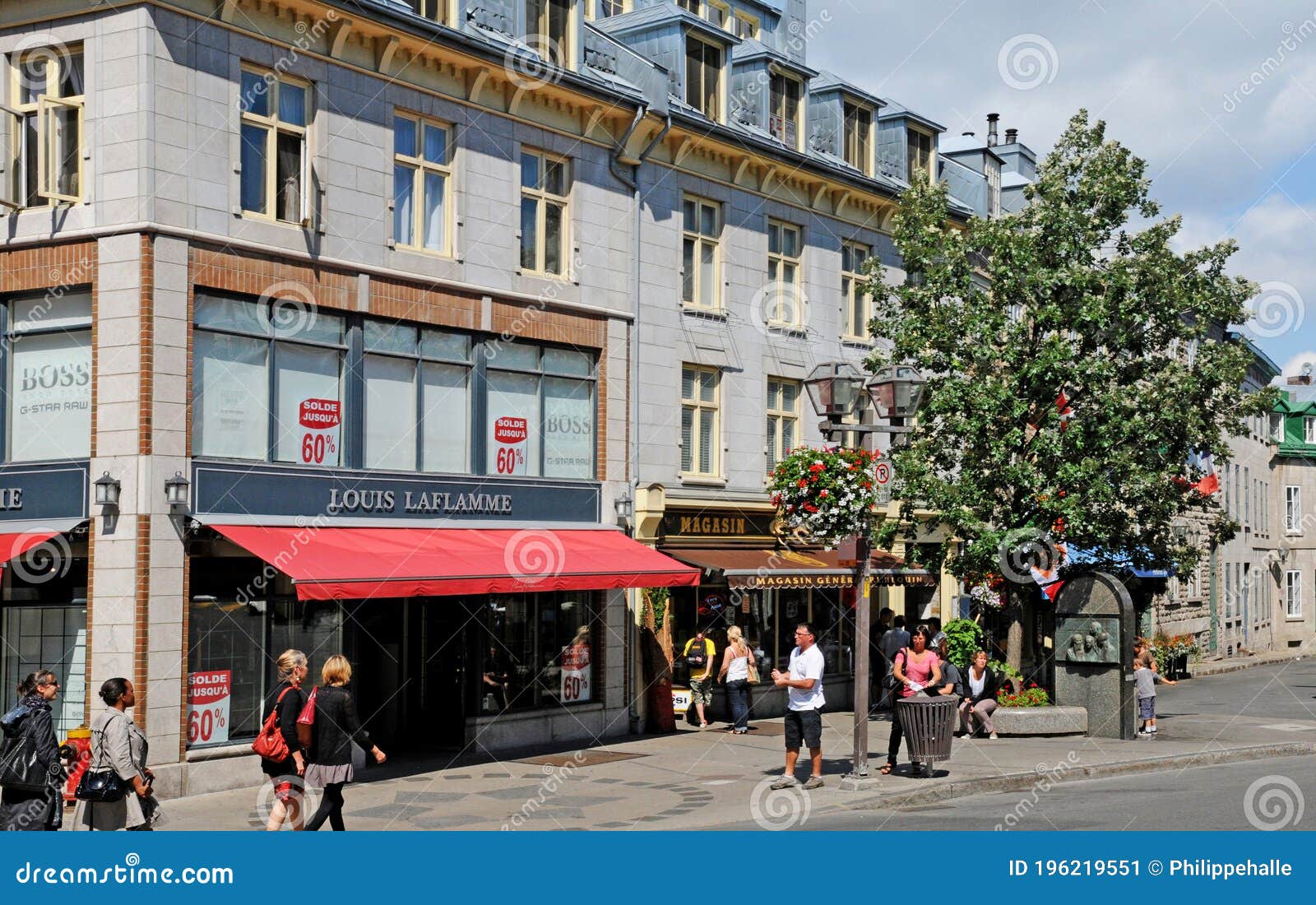 Quebec; Canada June 25 2018 Historical Old Town of Quebec Editorial