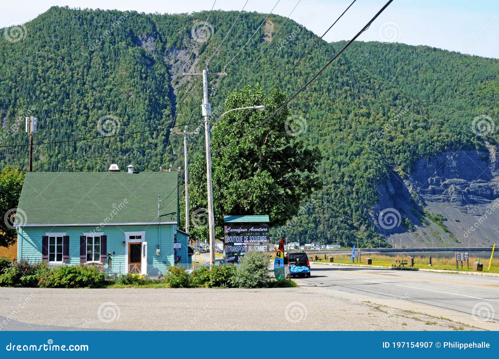 Quebec; Canada June 25 2018 Small Village of Riviere a Claude