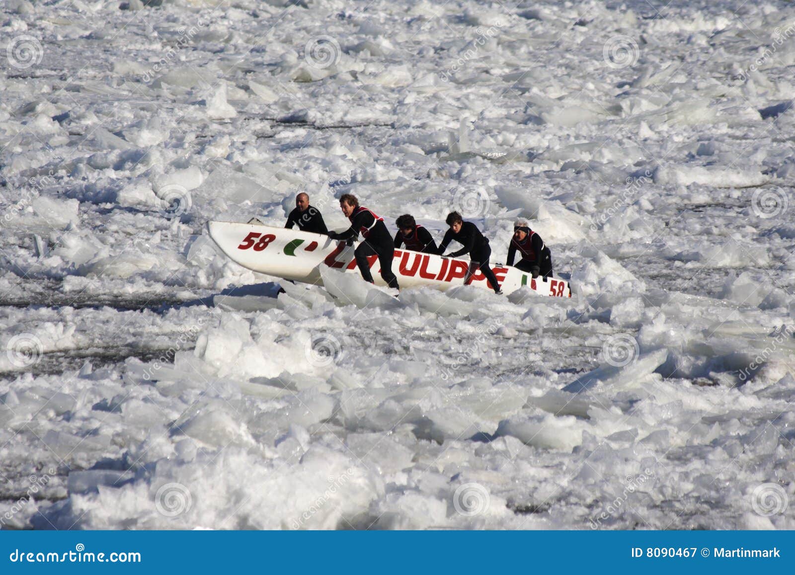 Quebec Carnival: Ice Canoe Race Editorial Photography ...