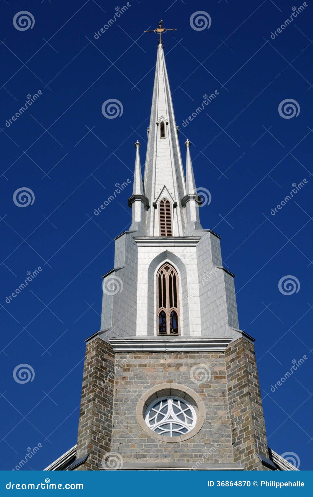 Quebec, the Historical Church of Riviere Du Loup Stock Photo Image of