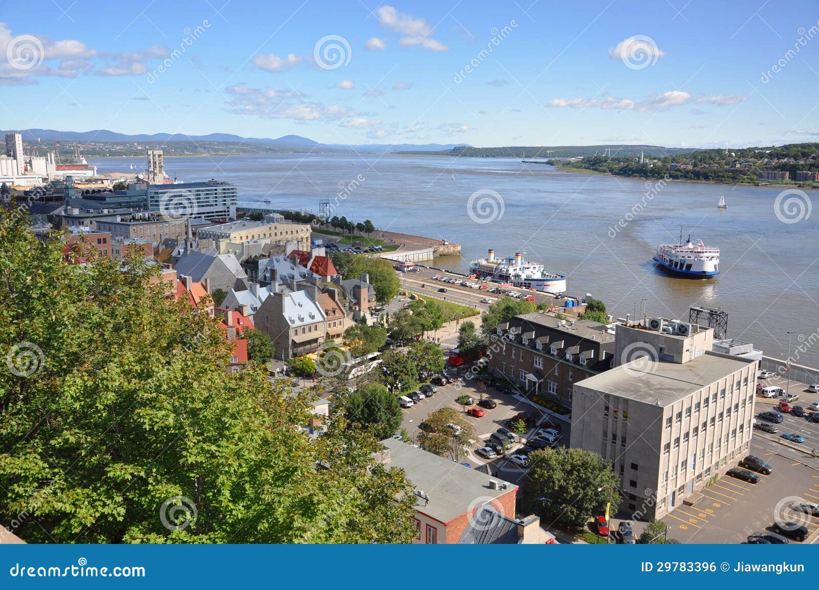 Quebec City and St. Lawrence River Stock Photo Image of lawrence