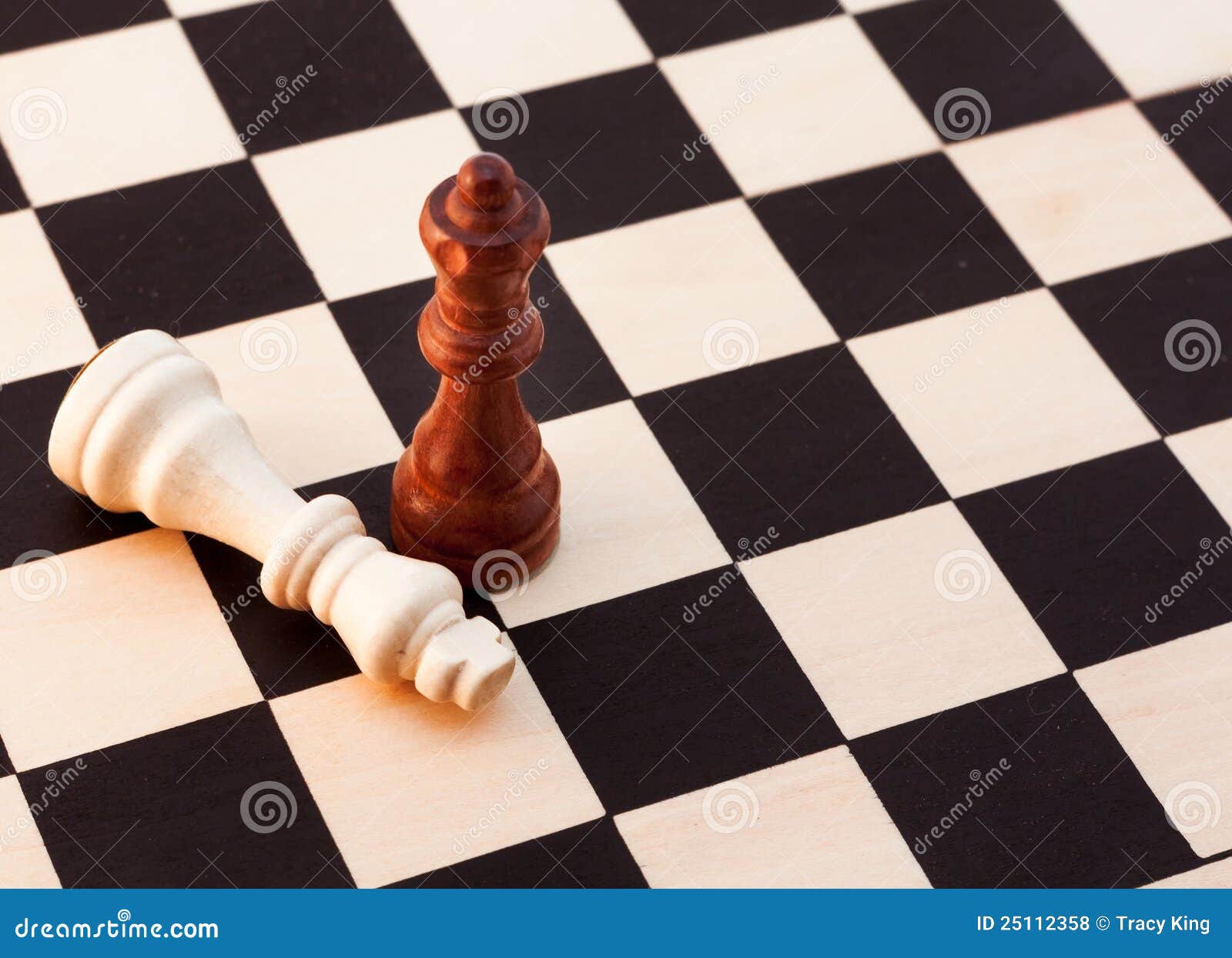 Queen Beating Down the King Stock Photo Image of victory, concept