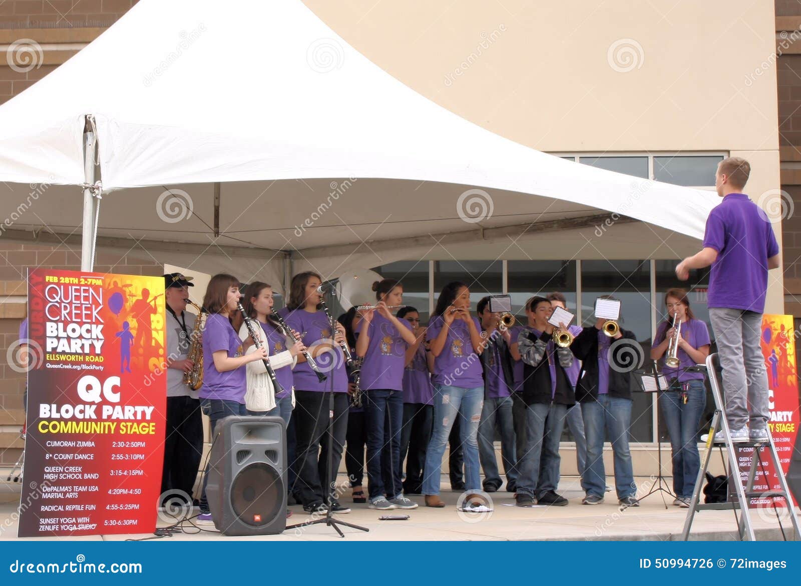 Queen Creek High School Spilled Band Editorial Photo Image