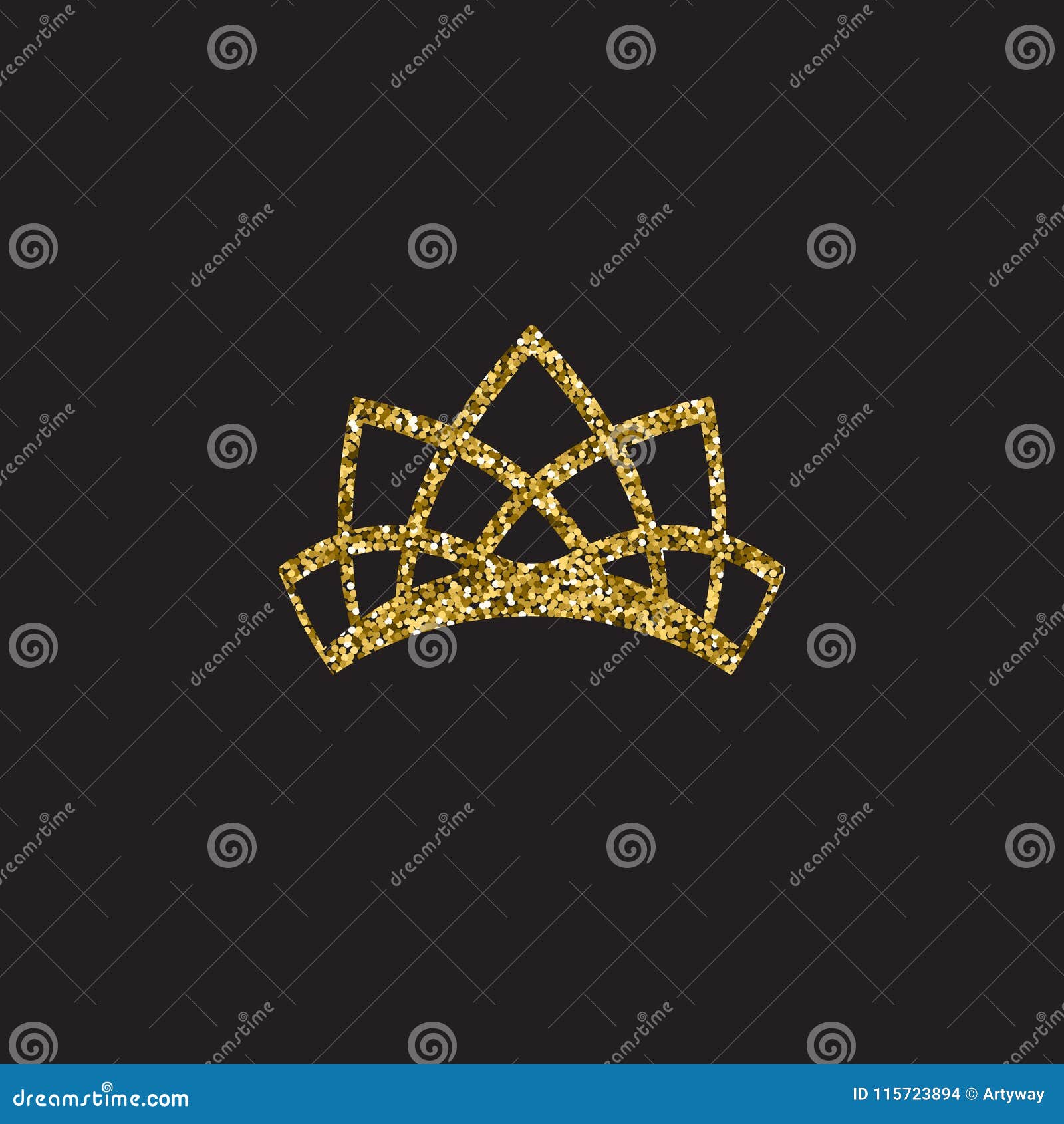 Vương miện hoàng gia vàng vàng, phụ kiện hoàng kim độc đáo, được cách ly trên nền đen sẽ mang đến cho bạn cảm giác mạnh mẽ và tôn nghiêm của một nữ hoàng thực sự. Khám phá ngay để trải nghiệm sự trang trọng và quý phái của vương miện hoàng gia này.