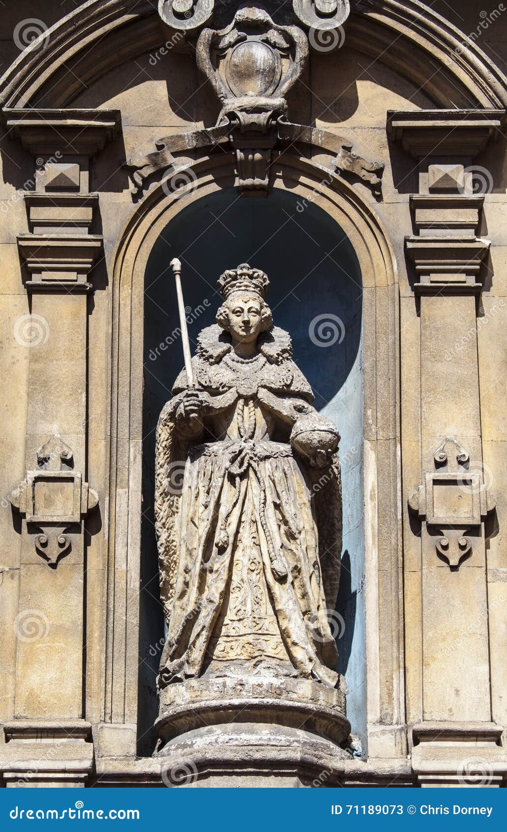 Queen Elizabeth I Statue in London Stock Image Image of london