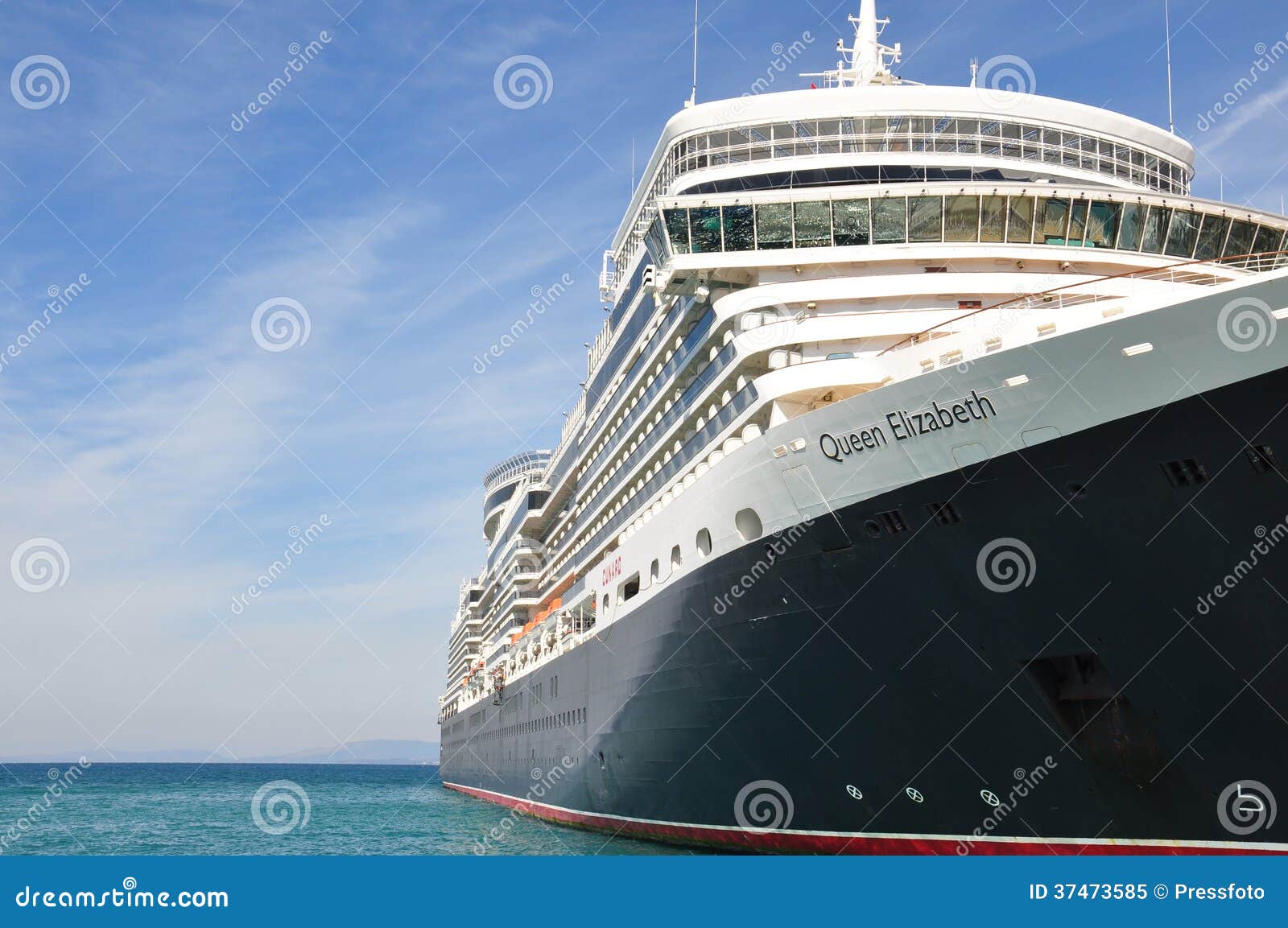 Queen Elizabeth liner editorial image. Image of elizabeth 37473585