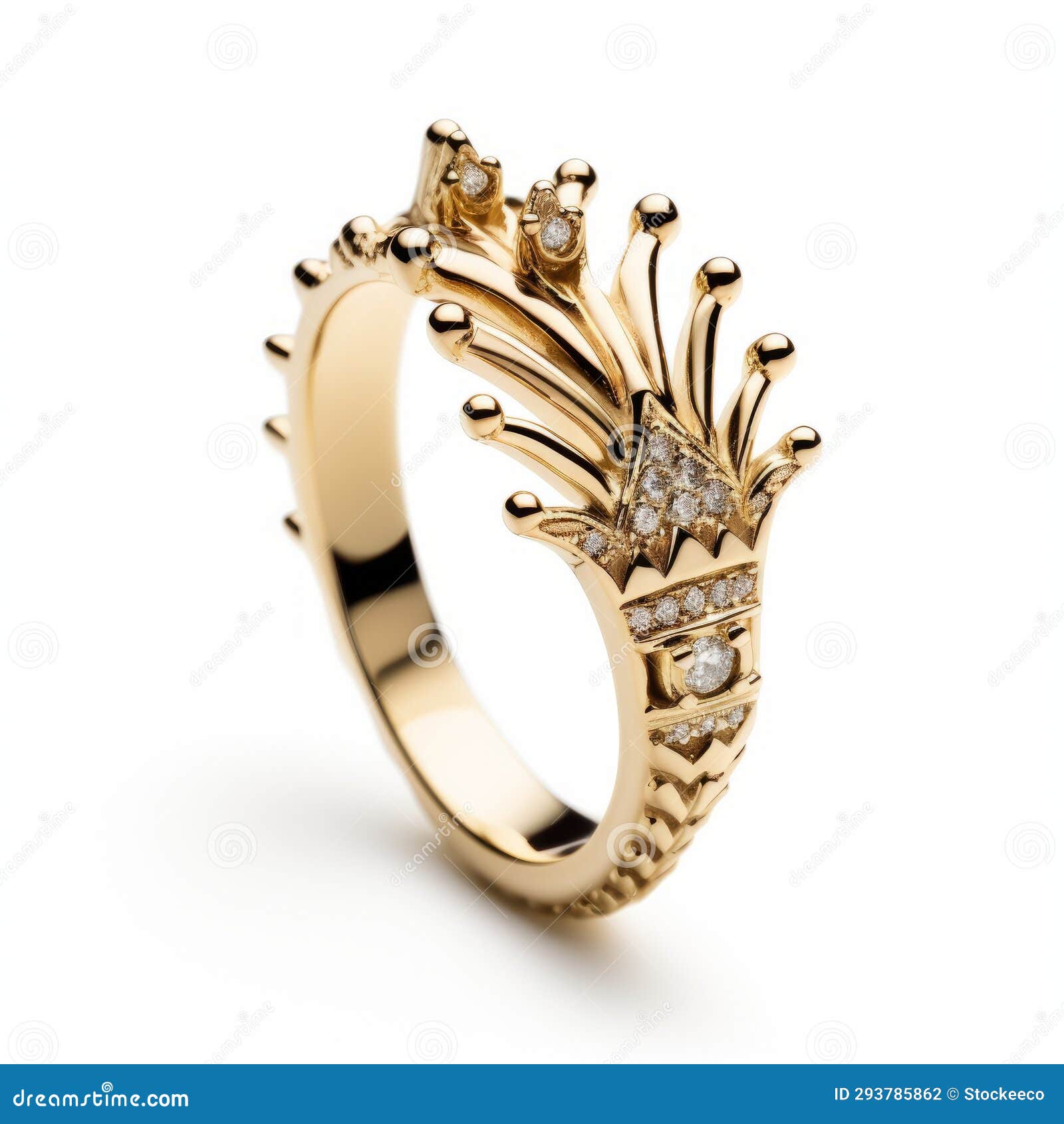 Buy Elegant Diamond Crown Star Finger Ring Online | ORRA