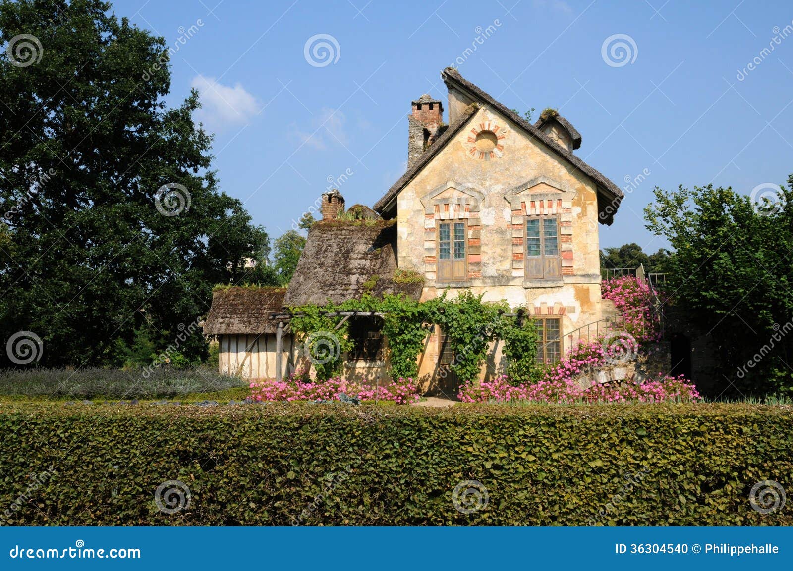 Queen Hamlet in the Park of Versailles Palace Stock Photo Image of