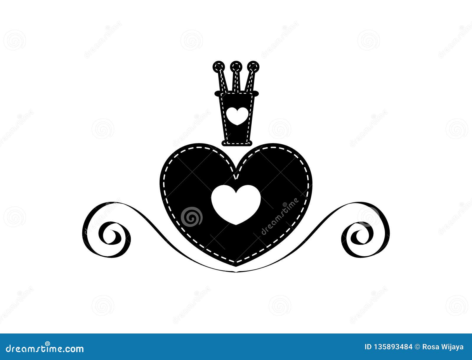 Heart queen black Black Lady