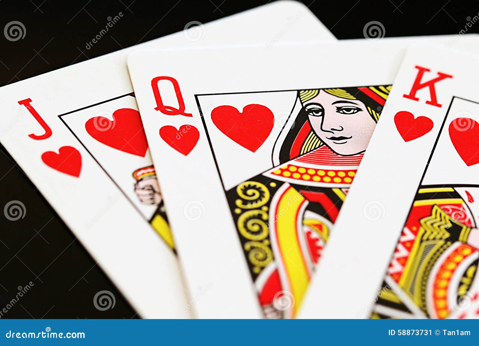 Queen of Hearts stock image. Image of jack, cards, game - 58873731