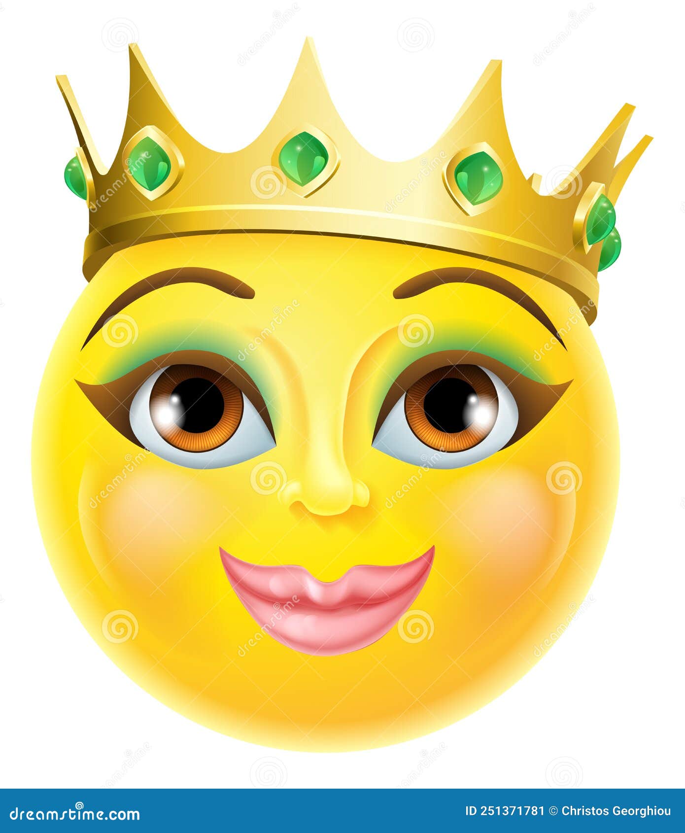 King and queen with happy face Royalty Free Vector Image